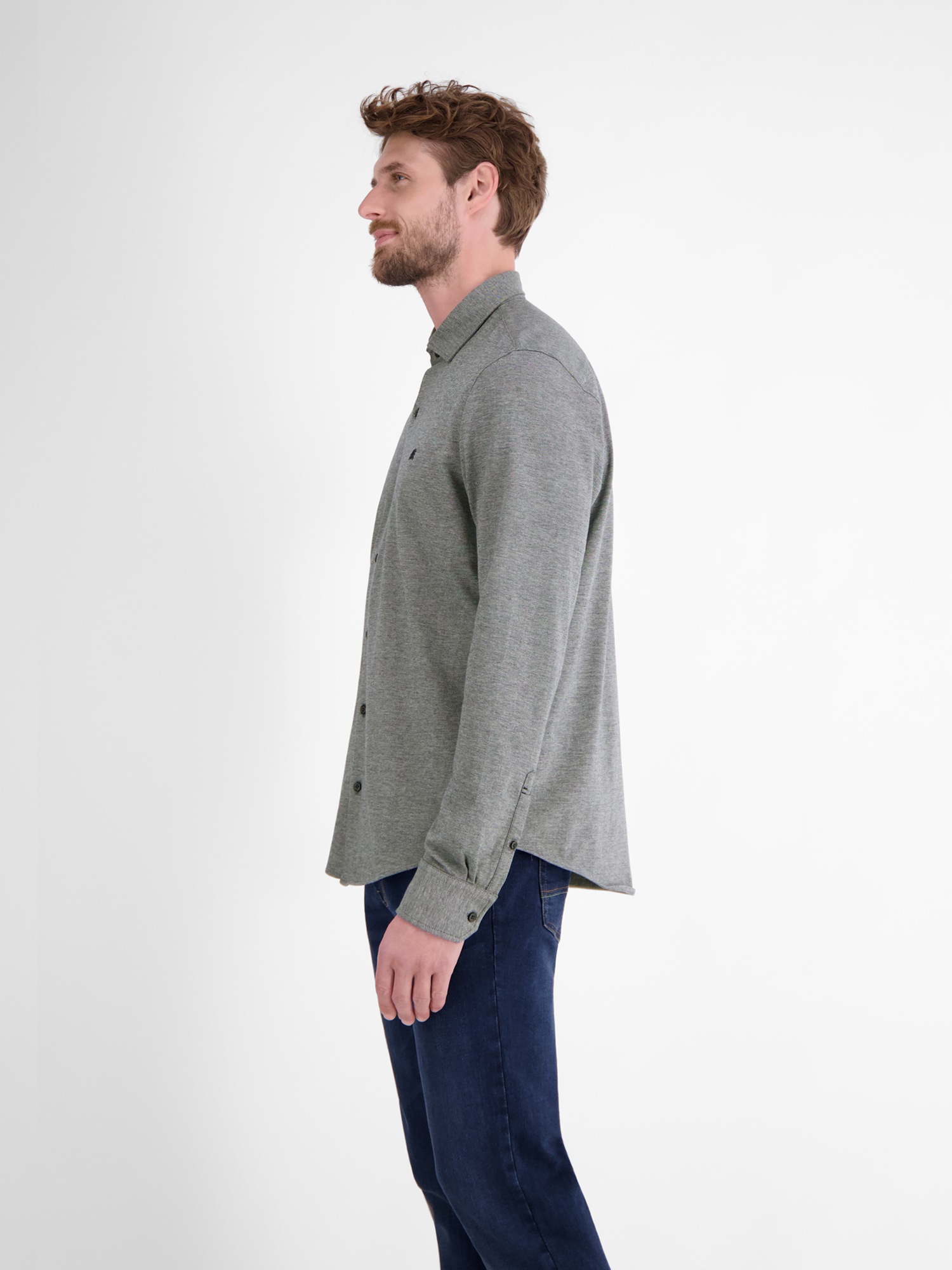 Thumbnail - LERROS Langarmhemd "Herren Jerseyhemd, Stil trifft auf Komfort"