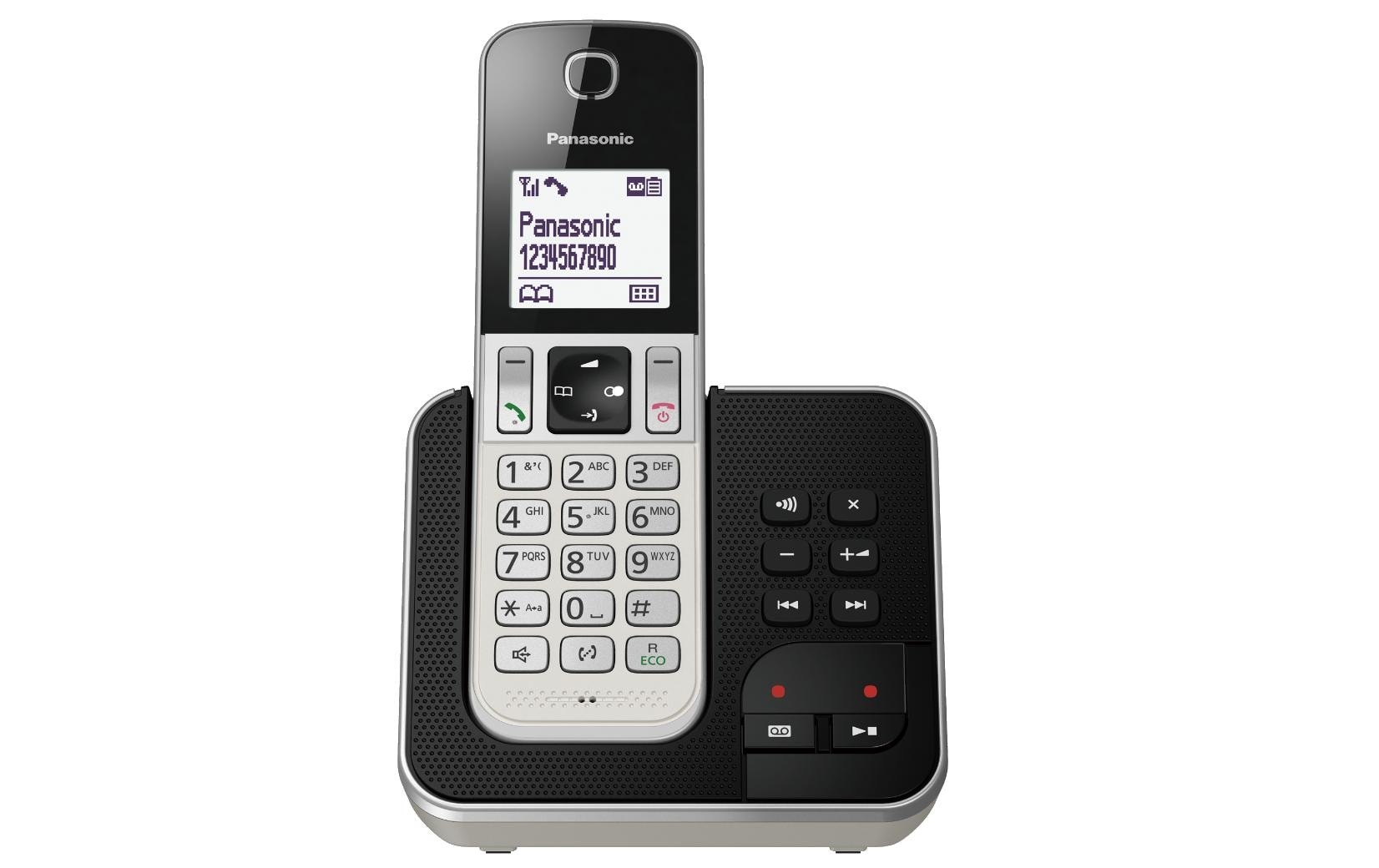 Panasonic Schnurloses DECT-Telefon »KX-TGD320SLW Schwarz/Silber« ( )