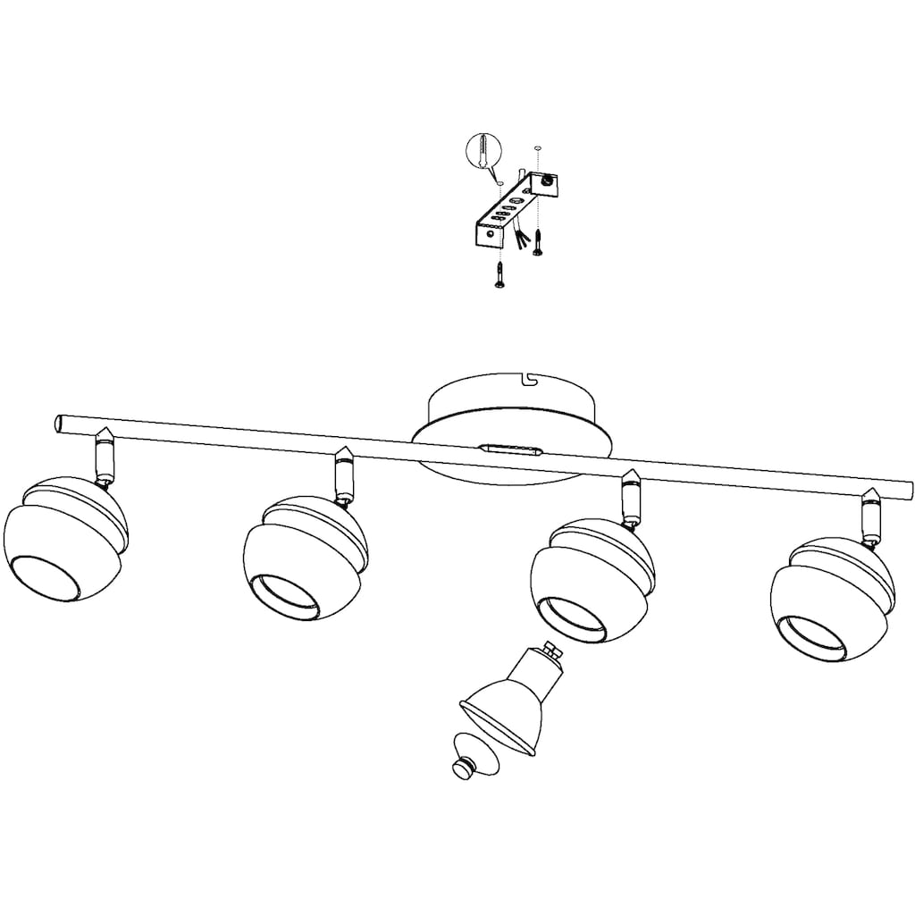 EGLO LED Deckenstrahler »NOCITO«, 4 flammig-flammig