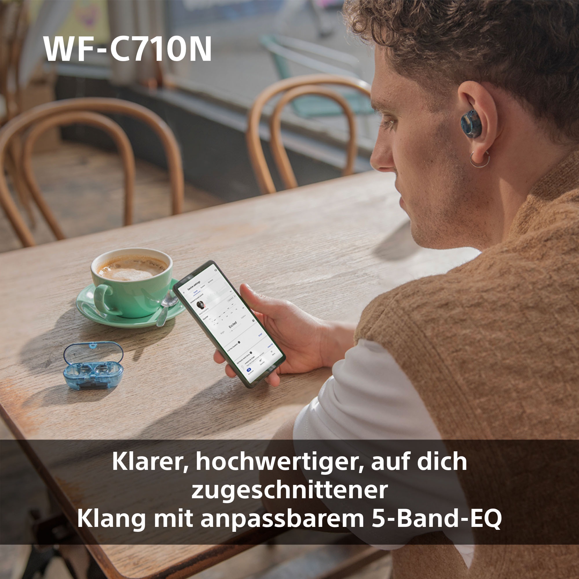 Sony In-Ear-Kopfhörer »WF-C710N«, Bluetooth-A2DP Bluetooth-AVRCP Bluetooth (Audio Video Remote Control Profile)-HFP-HSP, Active Noise Cancelling (ANC)-Freisprechfunktion-Multi-Point-Verbindung-Rauschunterdrückung-Sprachsteuerung