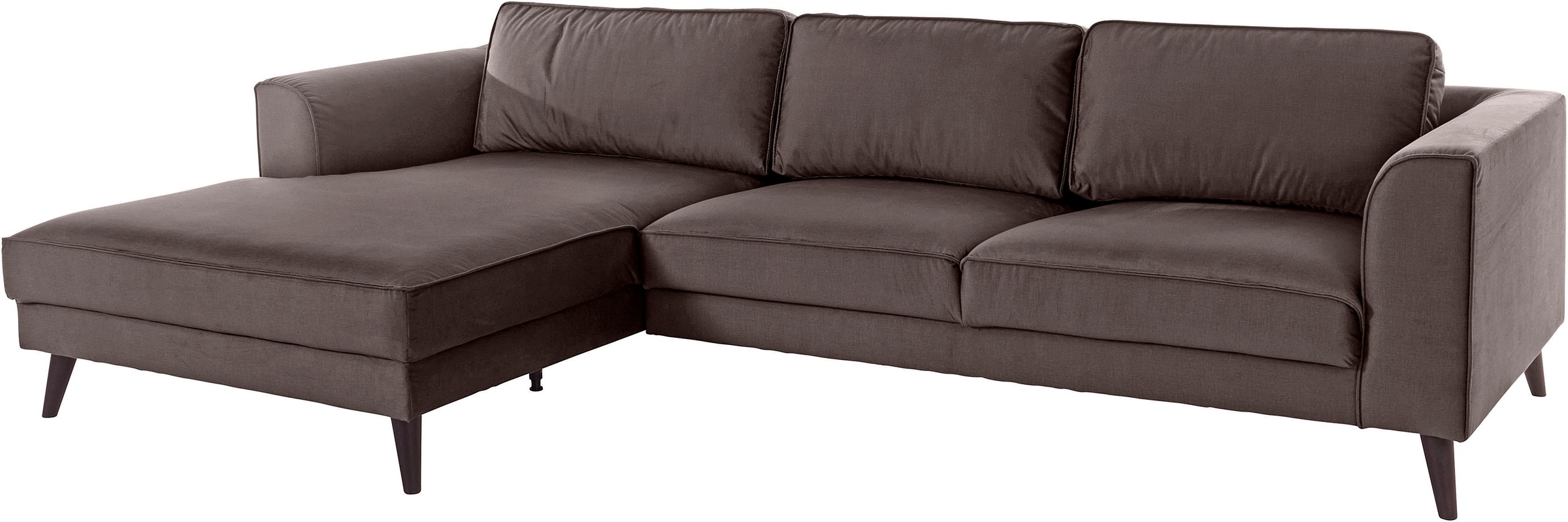 Thumbnail - Home affaire Ecksofa "Lumber Jack, elegant und bequem, Breite 280, hoher Fuß, L-Form" in moderner Optik