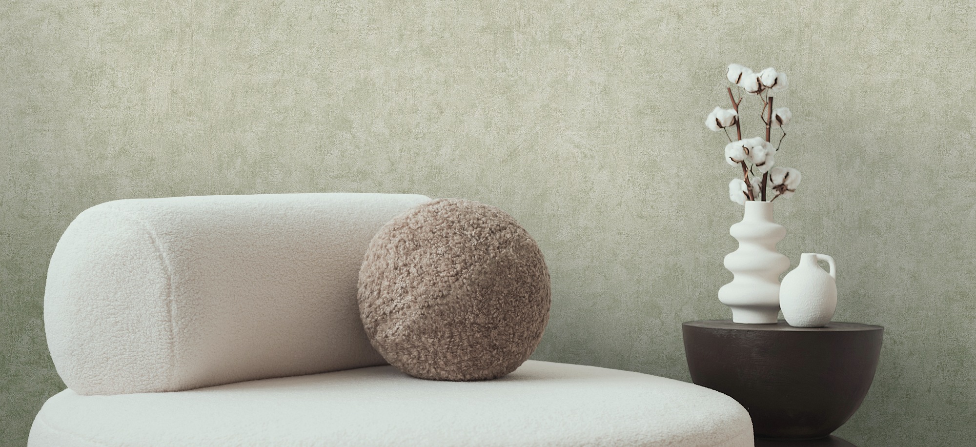 A.S. CRÉATION Vliestapete "Unitapete Putz-Optik Farbvarianten strukturiert", B/L: 0,53mm x 10,05mm, Rollen:, grün, Schlafzimmer, Tapeten