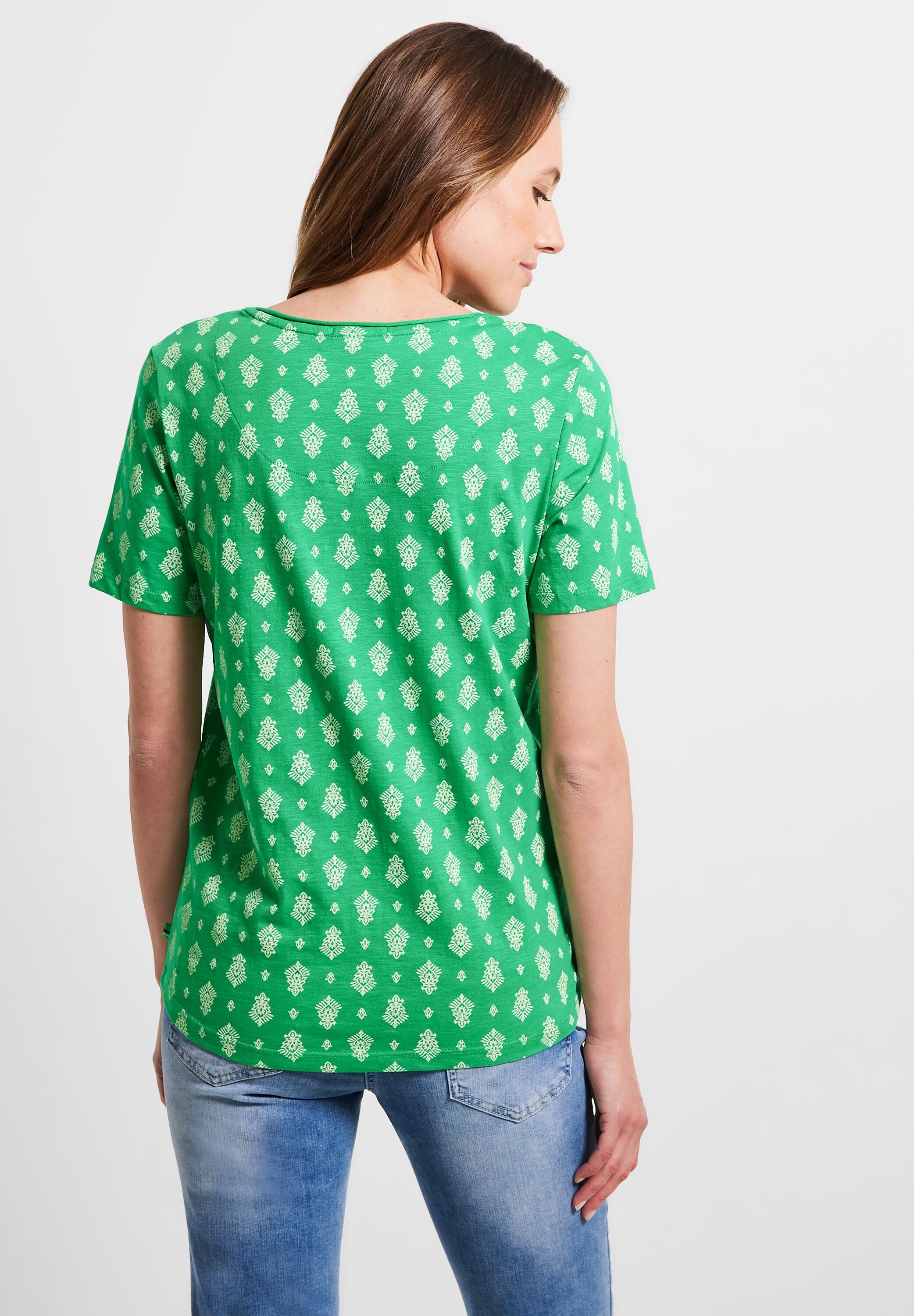 Cecil T-Shirt, aus reiner für | kaufen BAUR Baumwolle