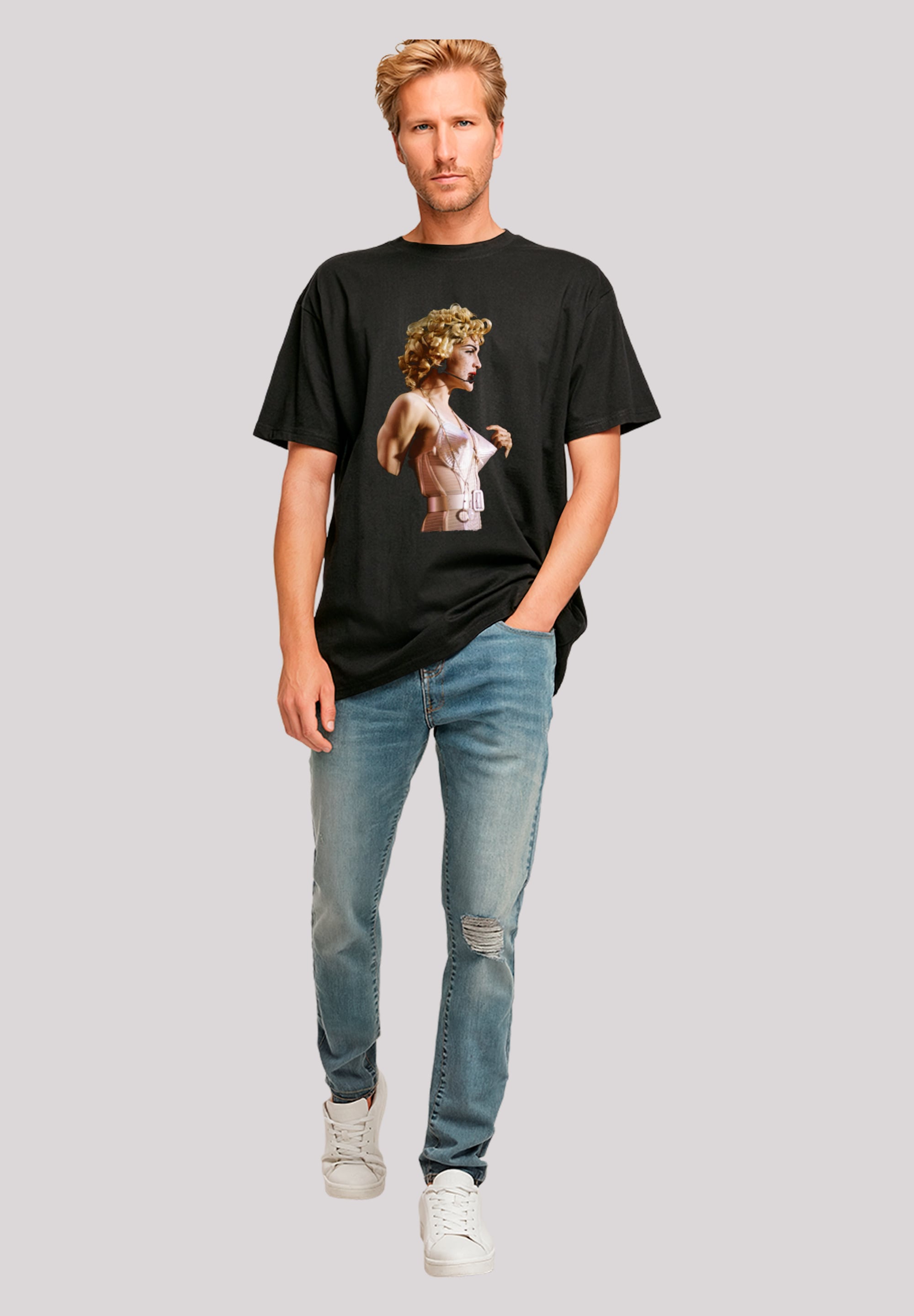 F4NT4STIC T-Shirt »Madonna In Pink Cone Blonde Ambition Tour 1990«, Premium Qualität