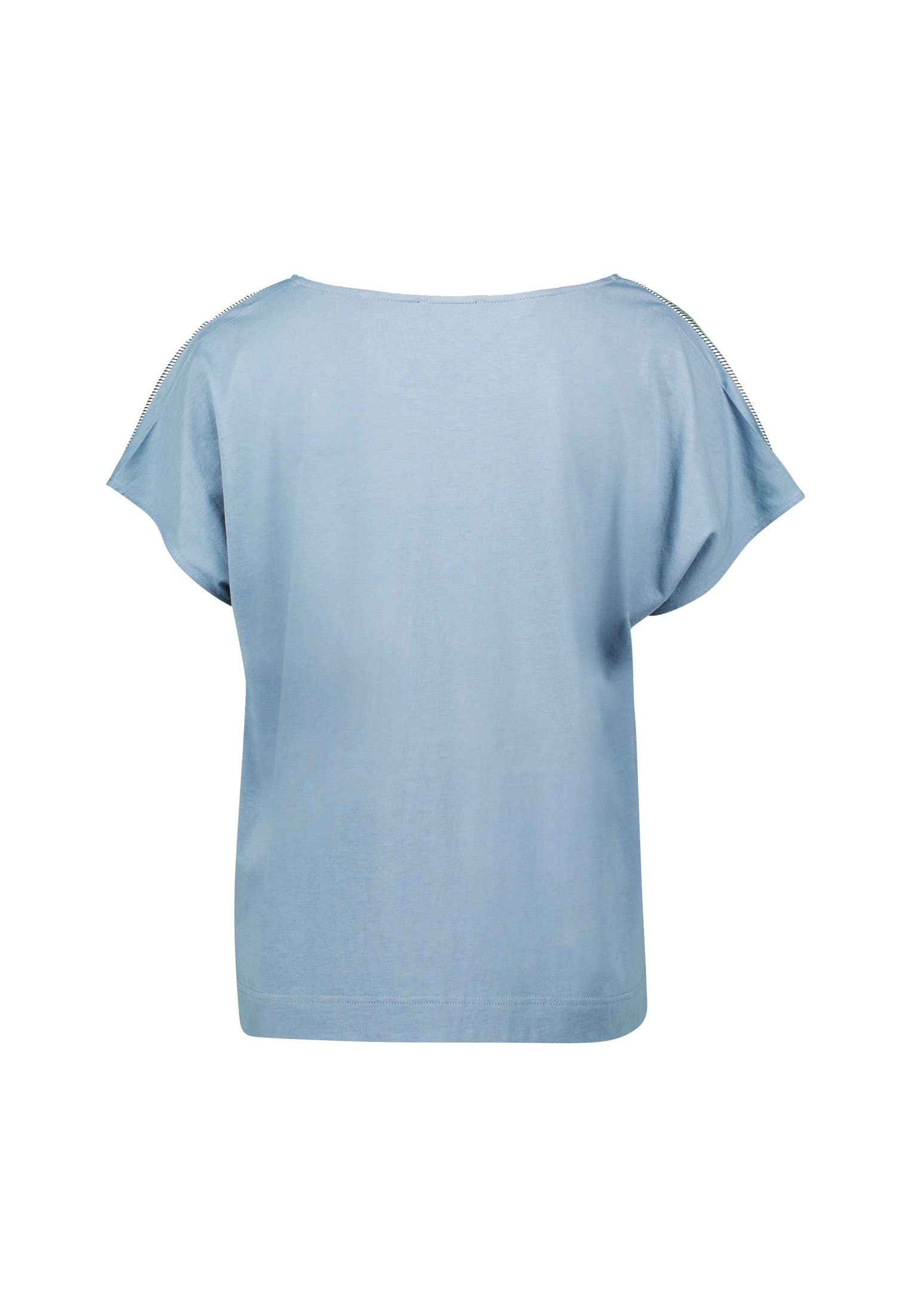 Zero T-Shirt »zero Shirt gestreift mit Blätterdruck«, (1 tlg.), Plain/ohne Details