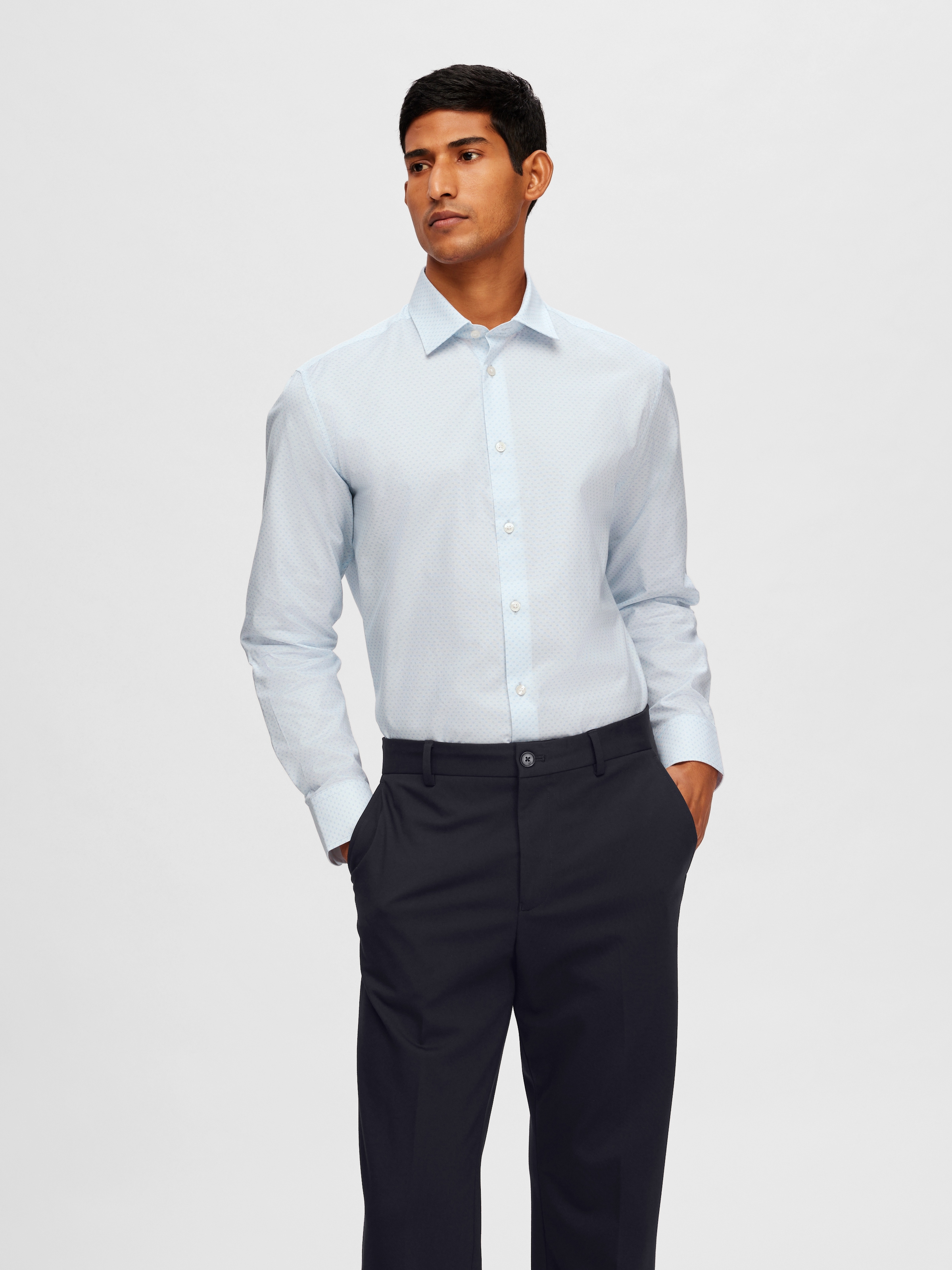 SELECTED HOMME Langarmhemd »SLHSLIMSOHO-DETAIL SHIRT LS NOOS«