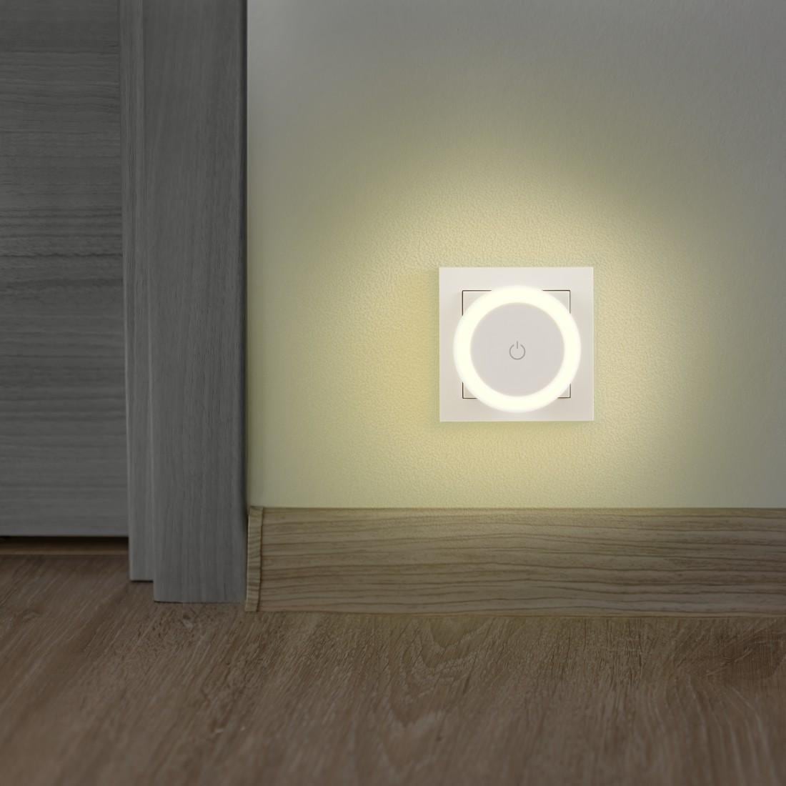 Hama LED Nachtlicht »Nachtlicht für Stecksode mit Touch Sensor, warmweiß, energiesparend« Warmweiß Für Kinder, Babys und Erwachsene