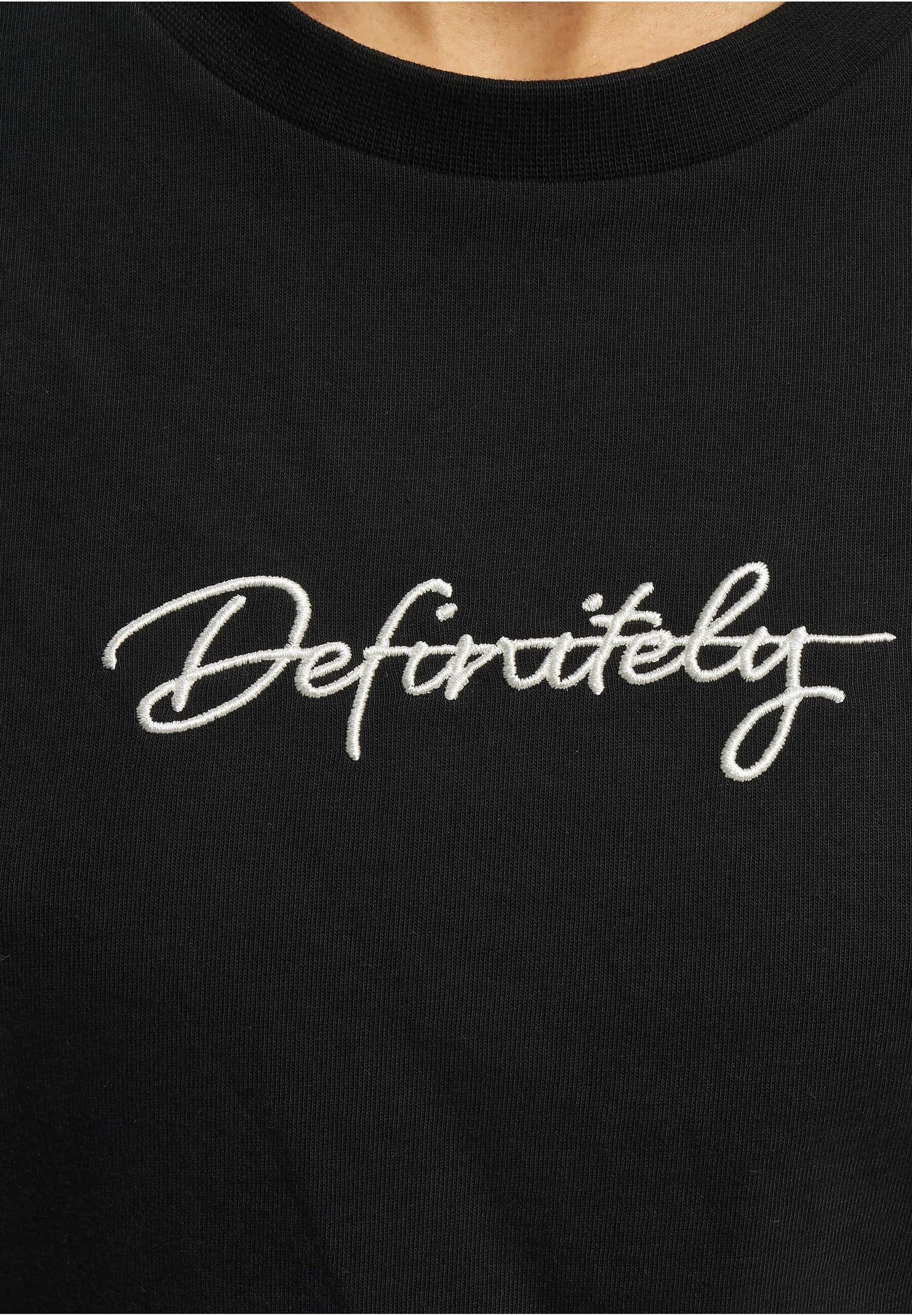 DEF T-Shirt »DEF Damen DEF Handwriting Definitely Embroidery T-Shirt«, (1 tlg.)