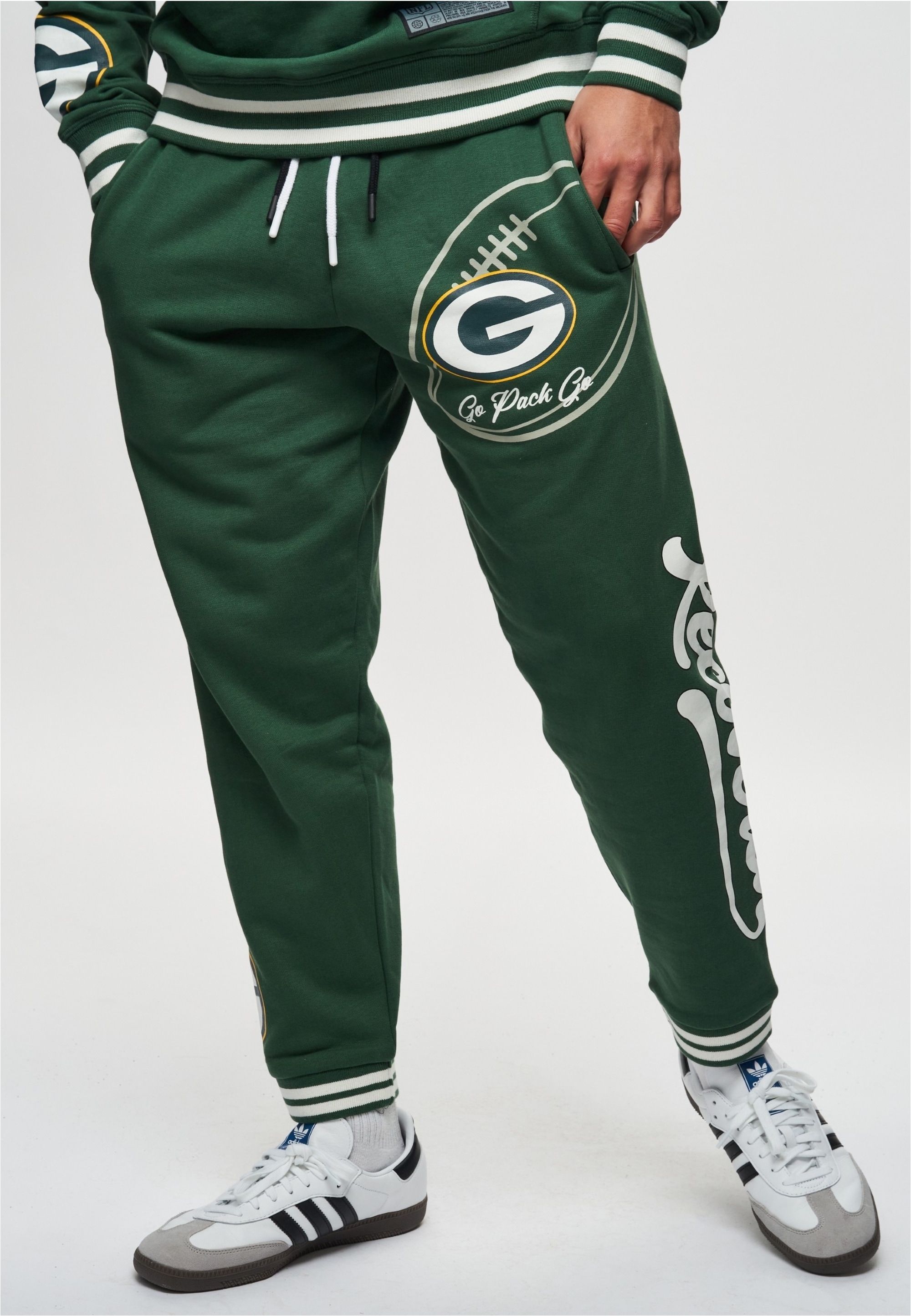Recovered Sweathose "NFL Packers Go Pack Go" für alle Green Bay Packers-Fan günstig online kaufen