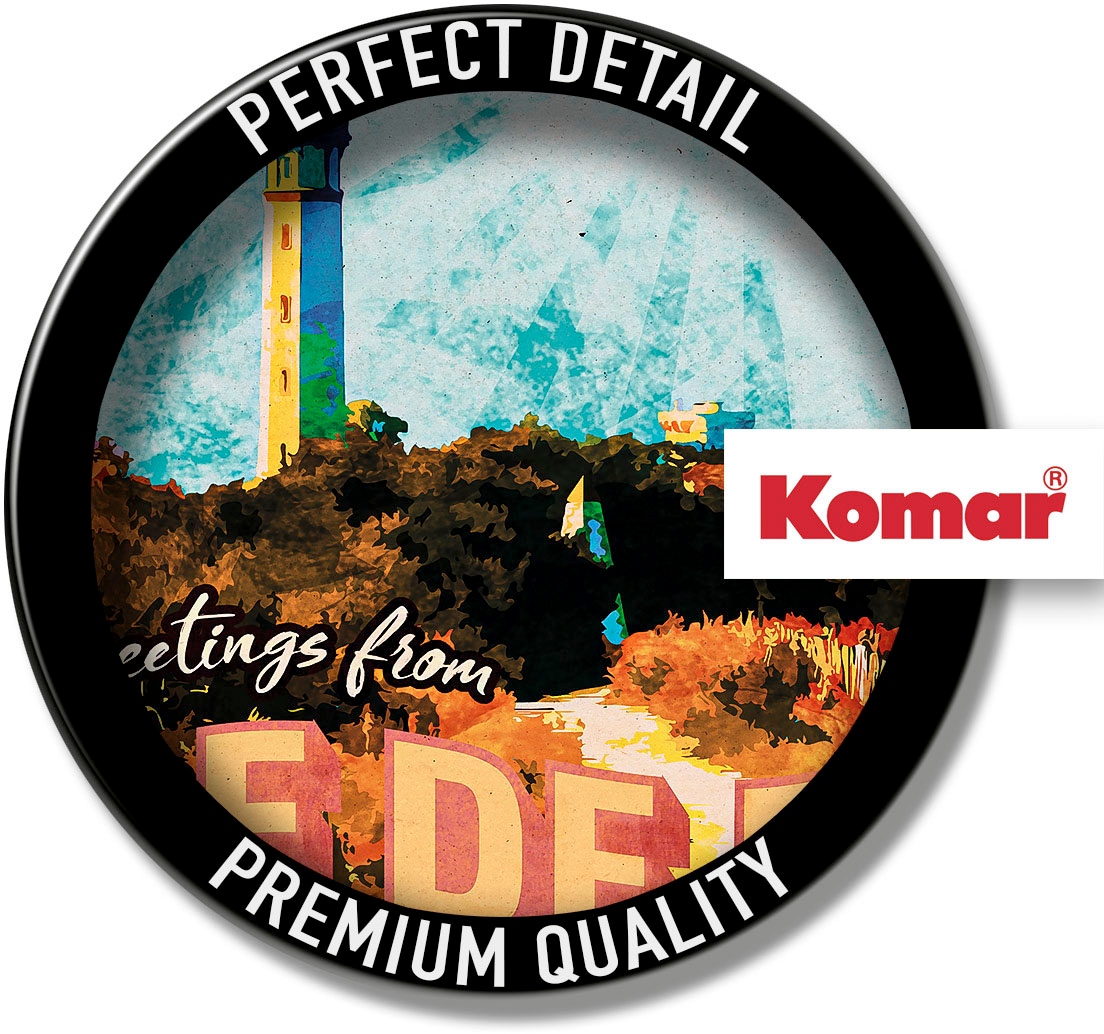 Komar Wandbild »Vintage Travel ?le de Ré«, (1 St.), Deutsches Premium-Poster Fotopapier mit seidenmatter Oberfläche und hoher Lichtbeständigkeit. Für fotorealistische Drucke mit gestochen scharfen Details und hervorragender Farbbrillanz.
