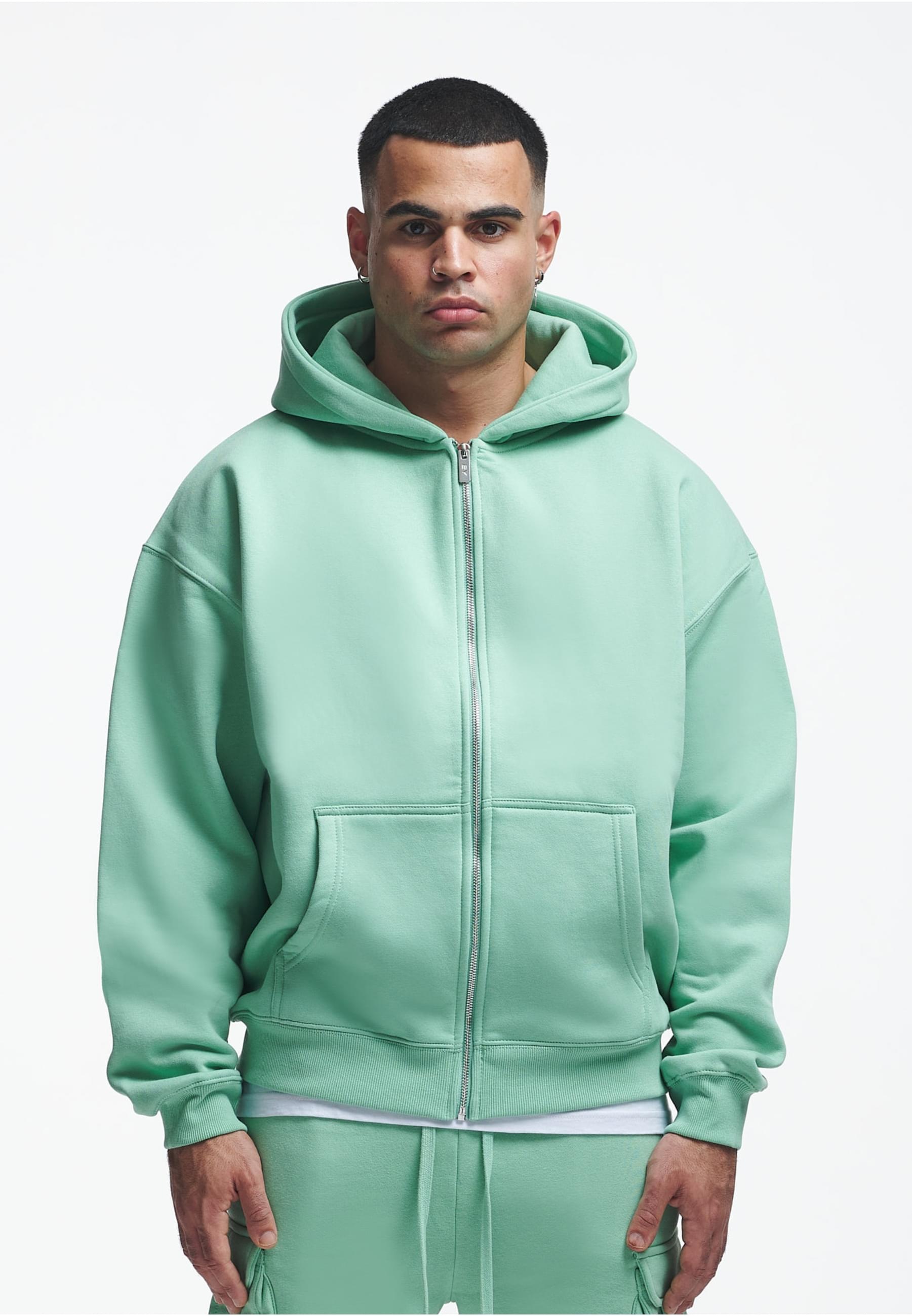 2Y Studios Sweatjacke »2Y Studios Herren 2Y Globus Oversize Zip-Hoodie«