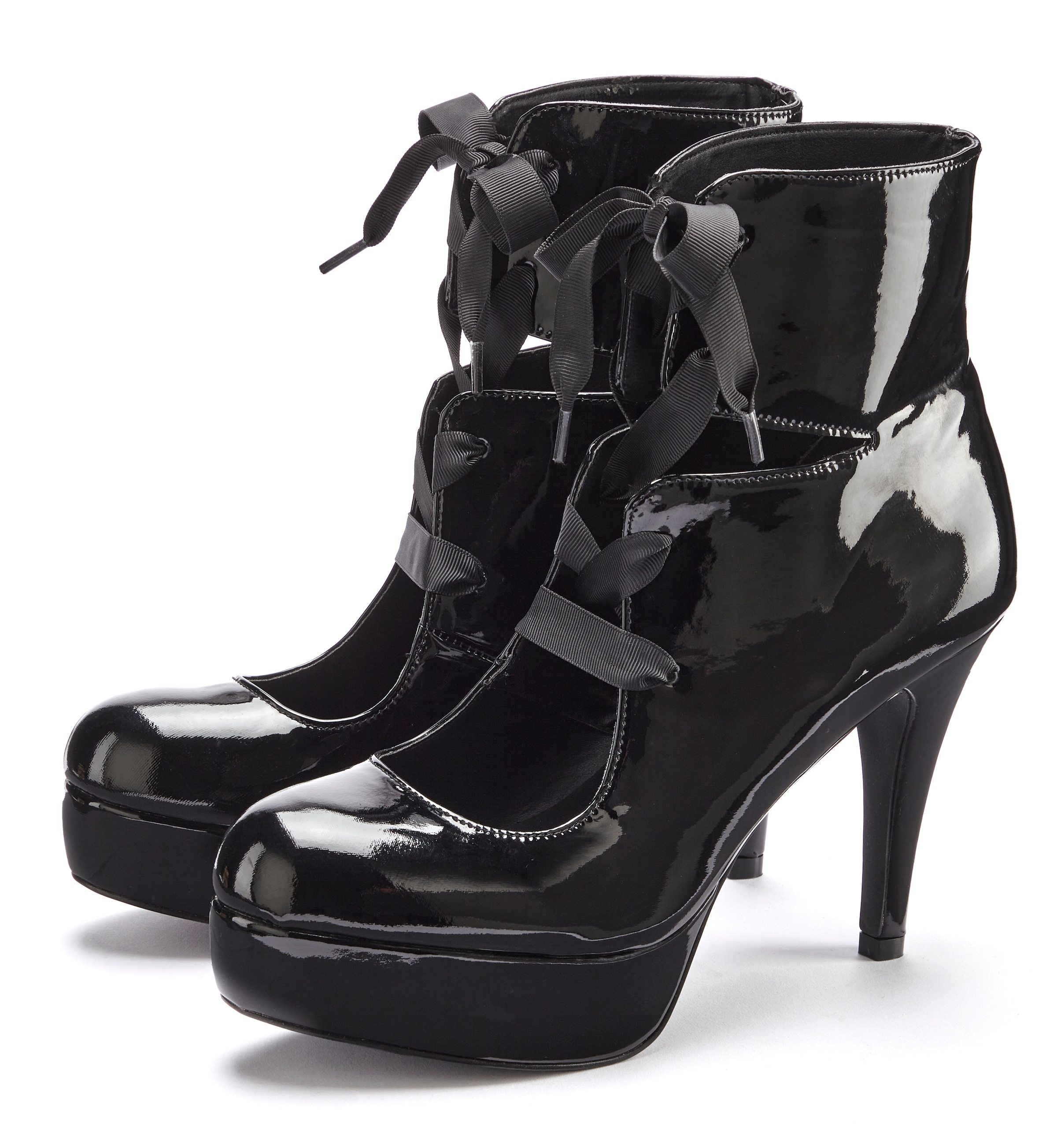 LASCANA Belle Affaire High-Heel-Sandalette "Stiefelette mit Plateau," Halbs günstig online kaufen