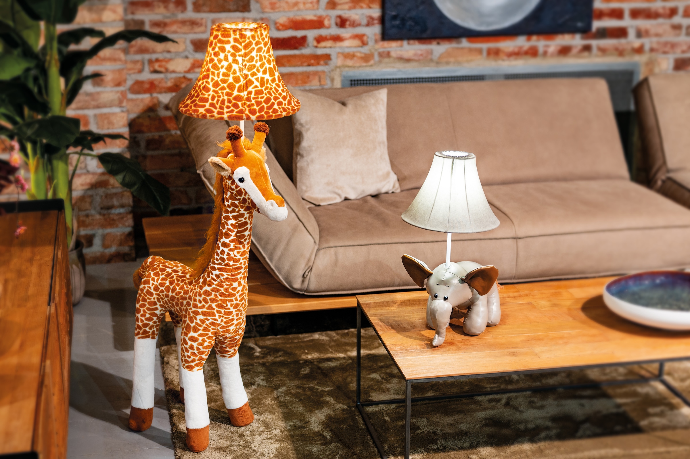 Happy Lamps for smiling eyes LED Stehlampe »Raffi die Giraffe«, 1 flammig, Leuchtmittel GU 5,3 | LED fest integriert, Hochwertig, Einzigartig, Zertifiziert, Nachhaltig
