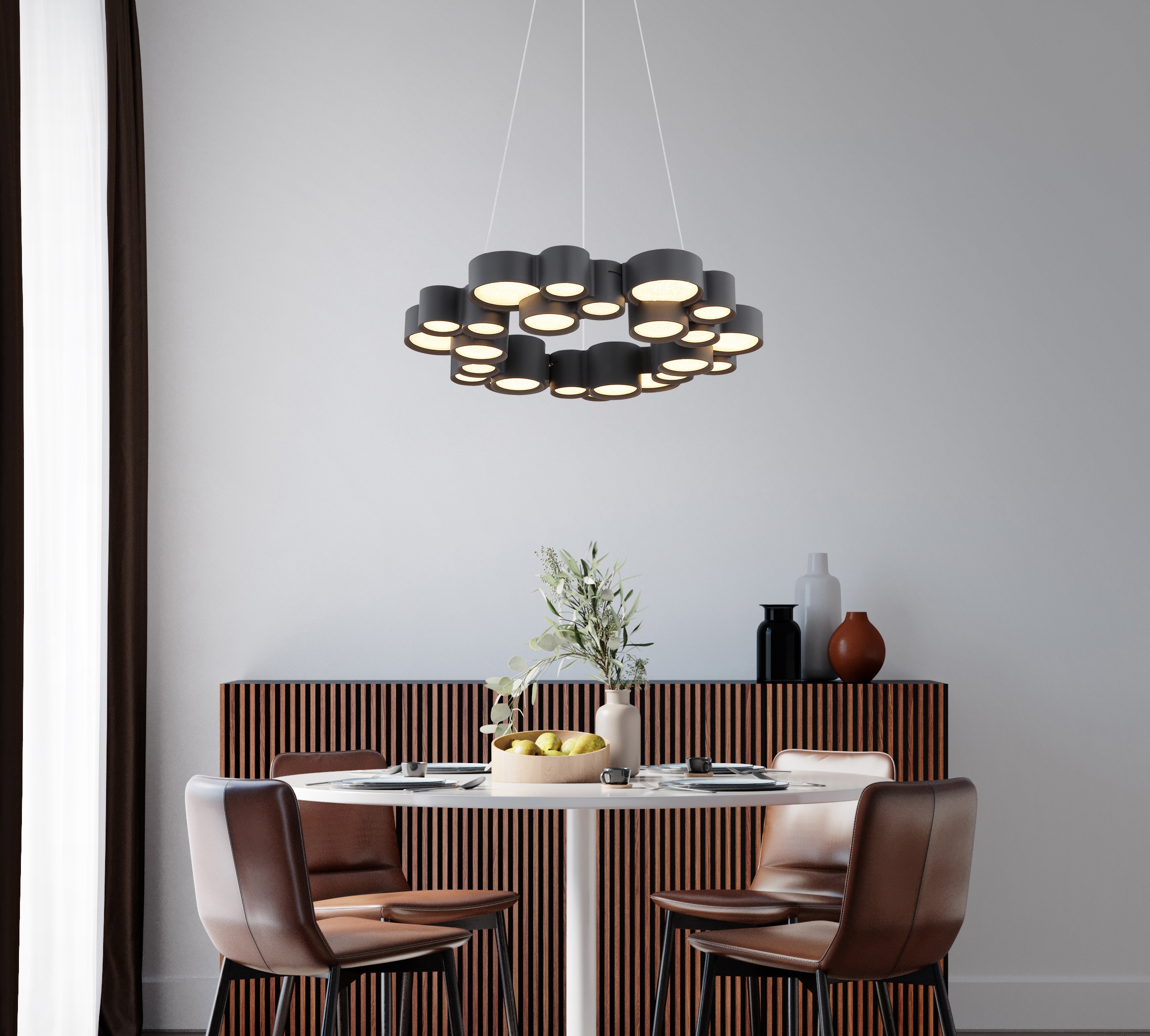 GLOBO LIGHTING Hängeleuchte »DARLA« LED-Modul 1 Stk. Warmweiß Hängeleuchte mit Kristallen, modern, hell & dekorativ