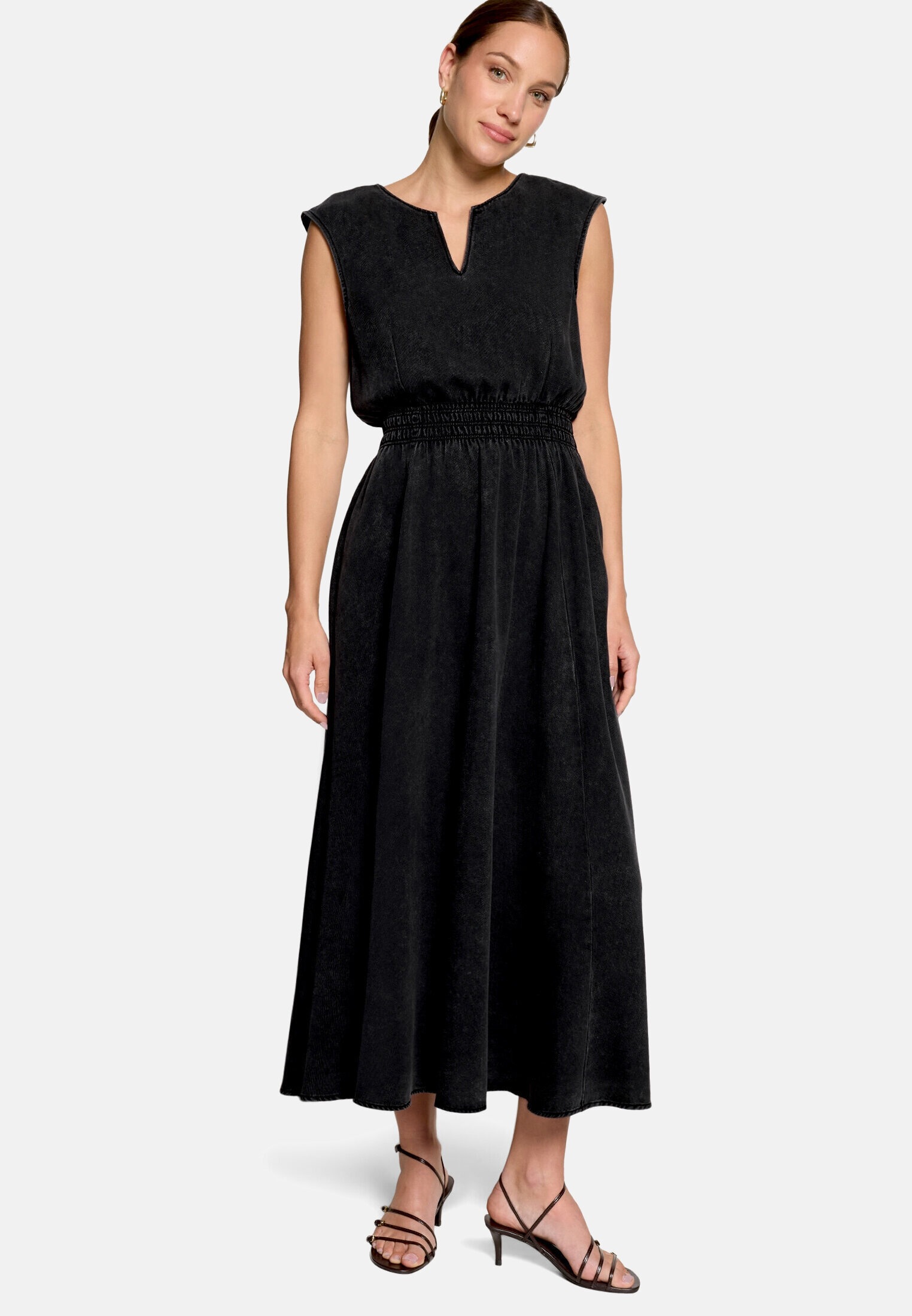 Zero Midikleid »Damen mit elastischem Bund« Nahttasche Material