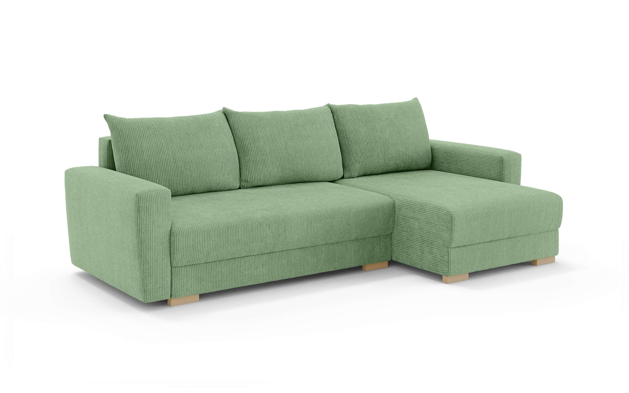 INOSIGN Ecksofa »MAGHERA universell Schlafsofa mit Bettkasten, Maße B/T/H: 255/142/84cm«, L-Form mit Recamiere rechts oder links montierbar, hoher Sitzkomfort