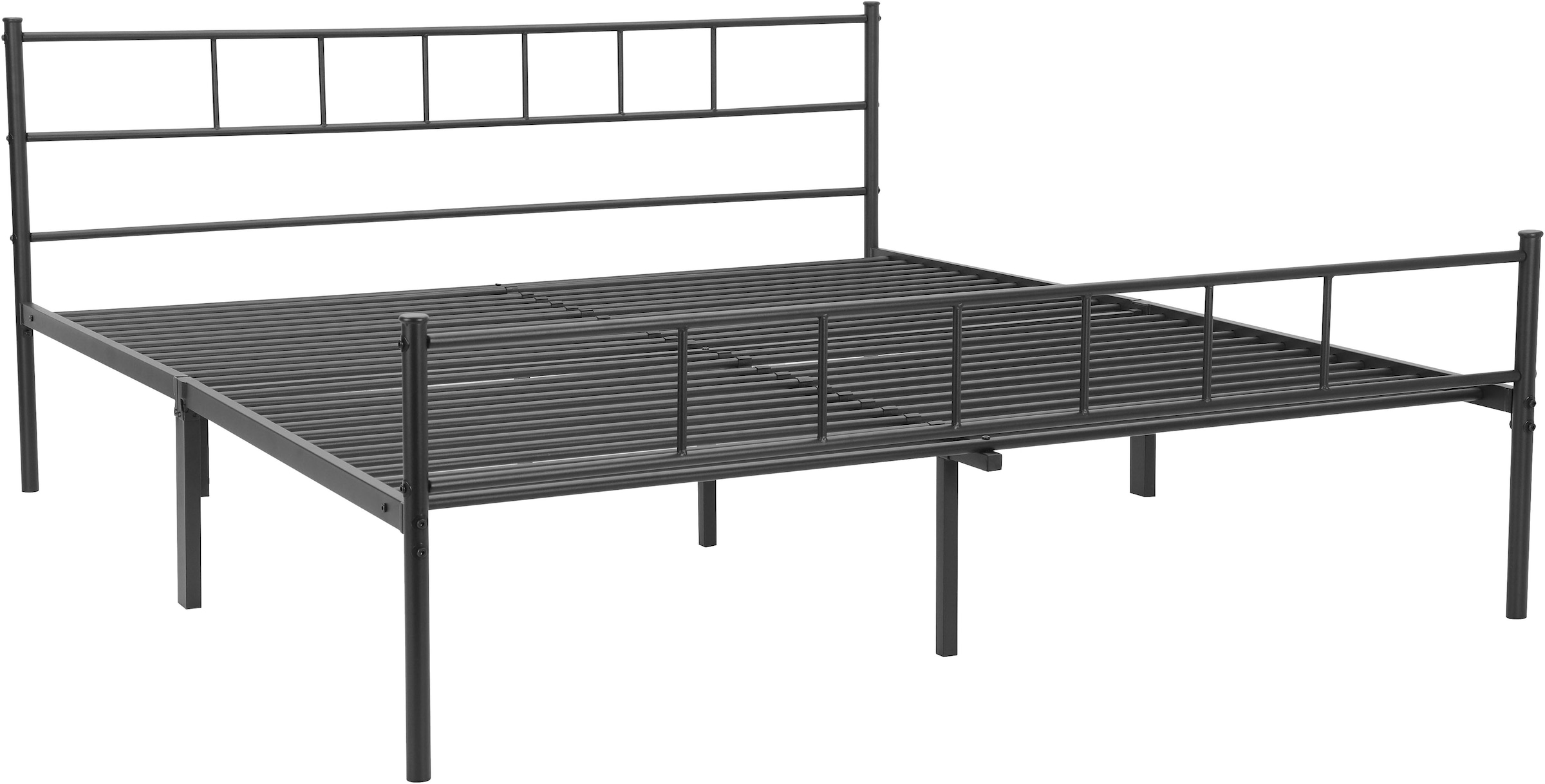 INOSIGN Metallbett »Amrum Bett Bettgestell Bettrahmen Einzelbett Doppelbett Stahlbett«, (in 4 Breiten wählbar - 90, 140, 160, 180 cm), Schlafzimmerbett inkl. 26 Lattenroste zum Schutz der Matratze