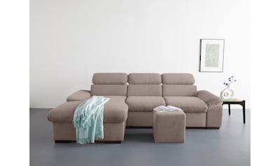 Ecksofa »Lola«, (Set, mit Hocker)