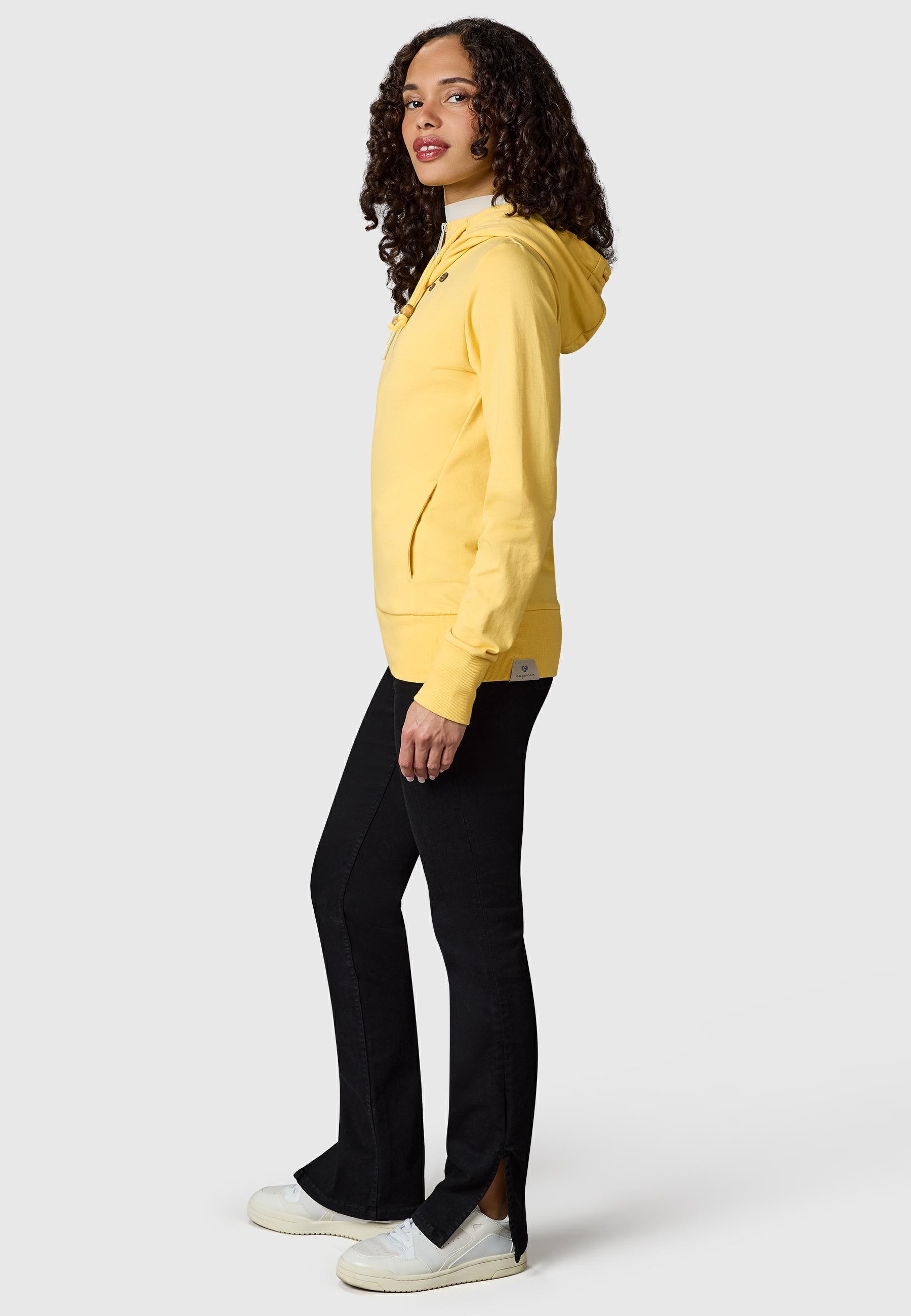 Ragwear Kapuzensweatjacke »Paya Intl.« sportlicher Damen Kapuzensweater mit Kordeln