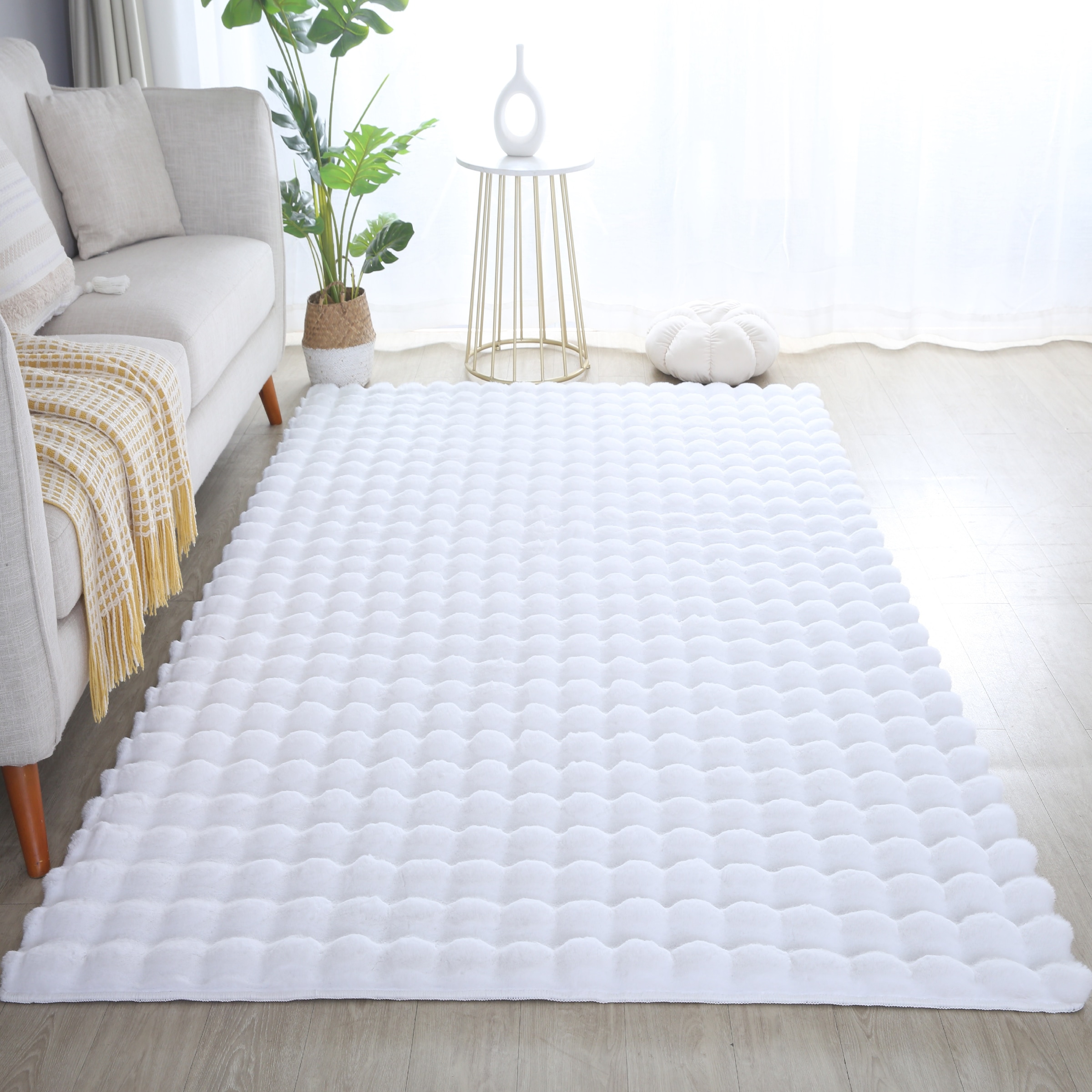 Ayyildiz Teppiche Hochflor-Teppich "AMBIANCE 5110, auch als Läufer" rechteckig 25 mm Höhe Fell Haptik / Besonders weich / Dicker Flor / Pflegeleicht