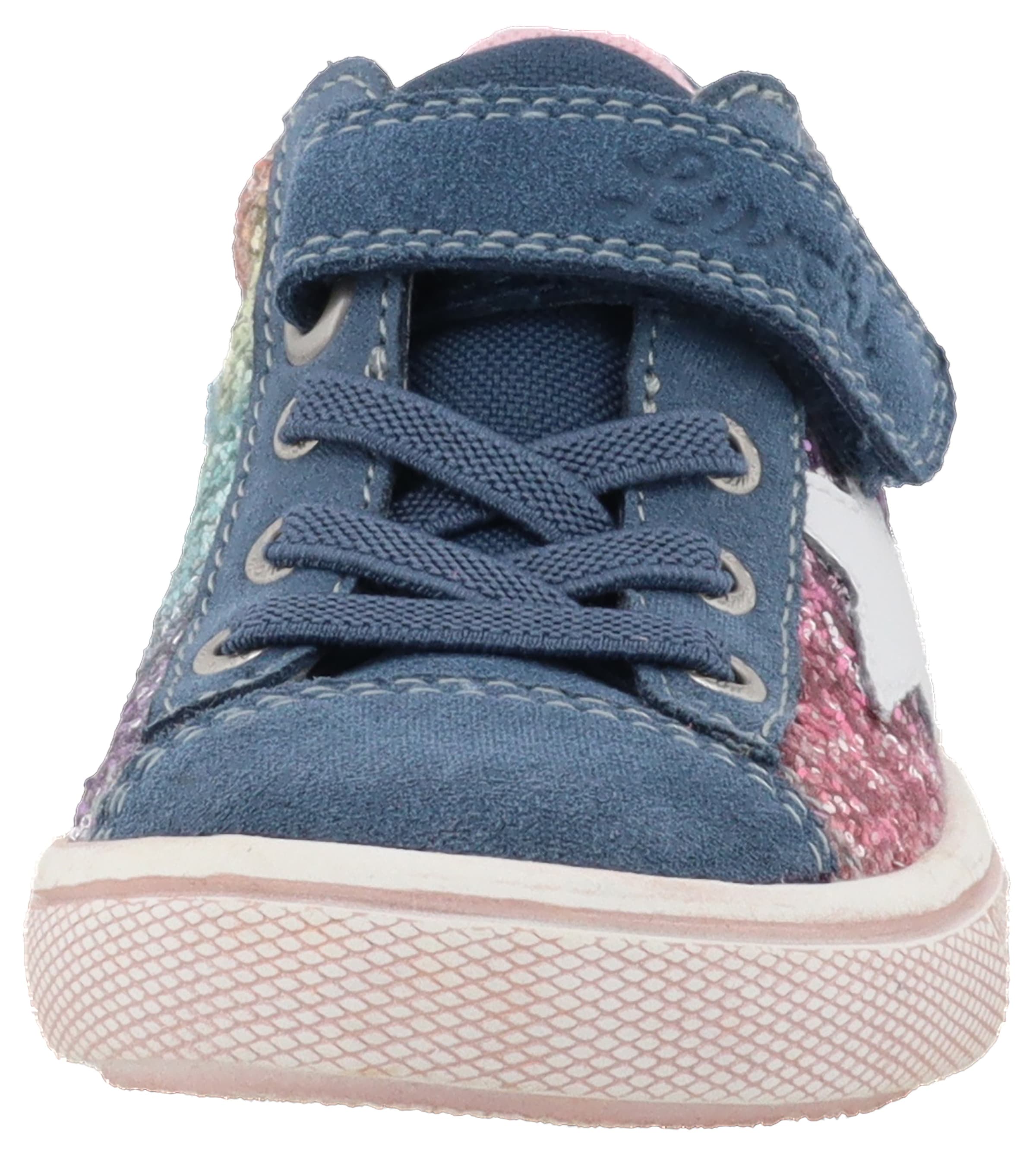 Lurchi Sneaker »Salita«, Schnürschuh mit bunten Glitzerbesatz, Größenschablone z. Download