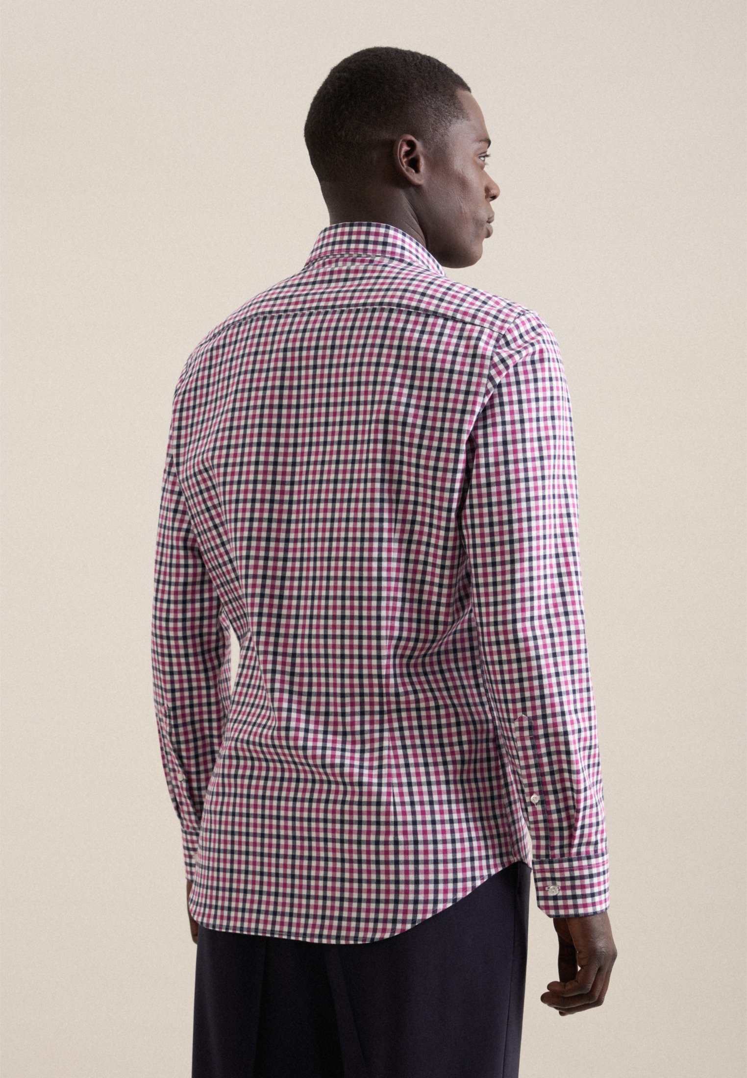 seidensticker Flanellhemd "Slim", Slim Langarm Button-Down-Kragen Karo günstig online kaufen