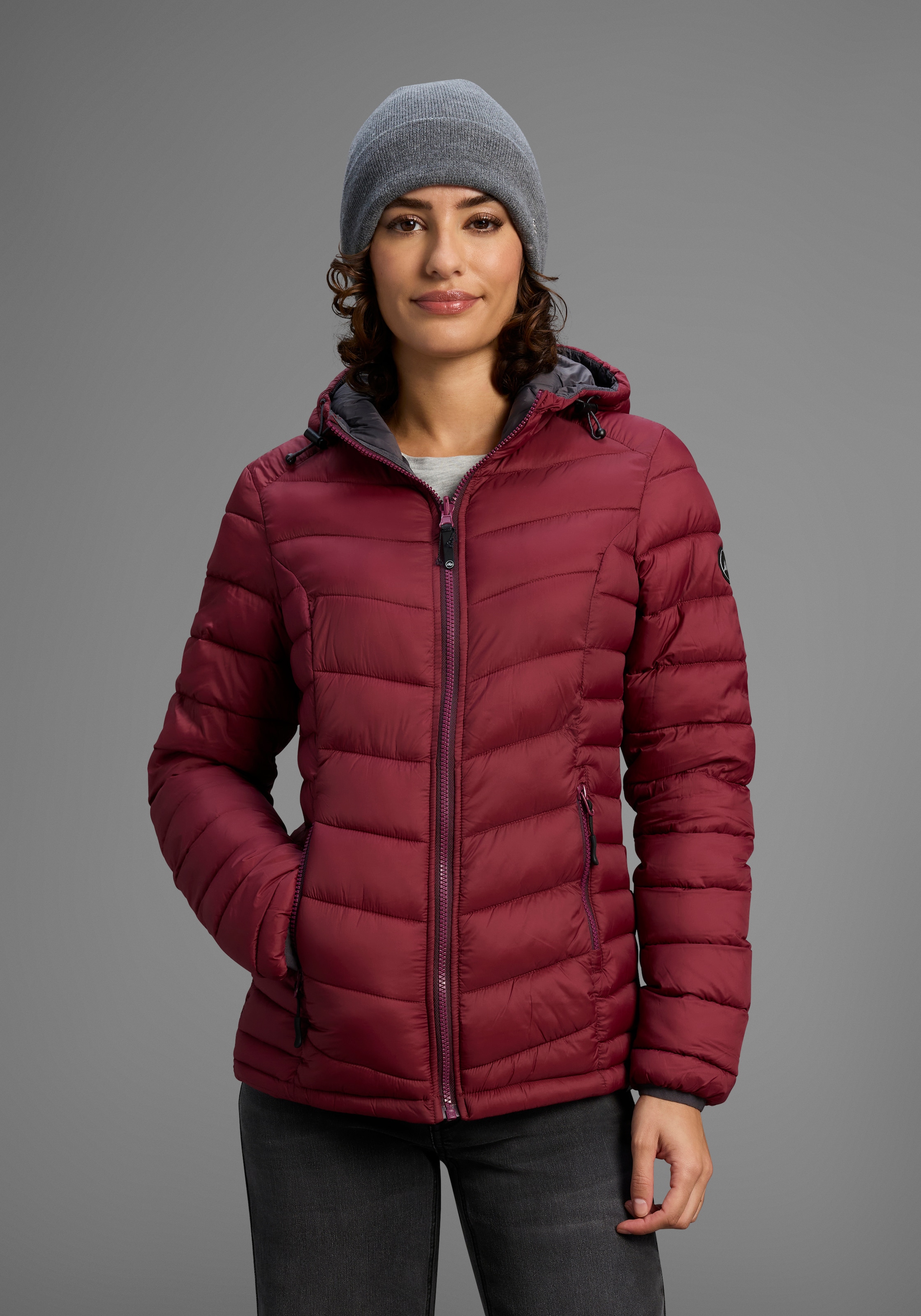 Polarino Steppjacke, mit Kapuze, Übergangsjacke für kühle Tage, aus leichte günstig online kaufen