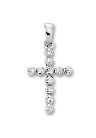 Kettenanhänger »Zirkonia Kreuz Anhänger aus 925 Silber«