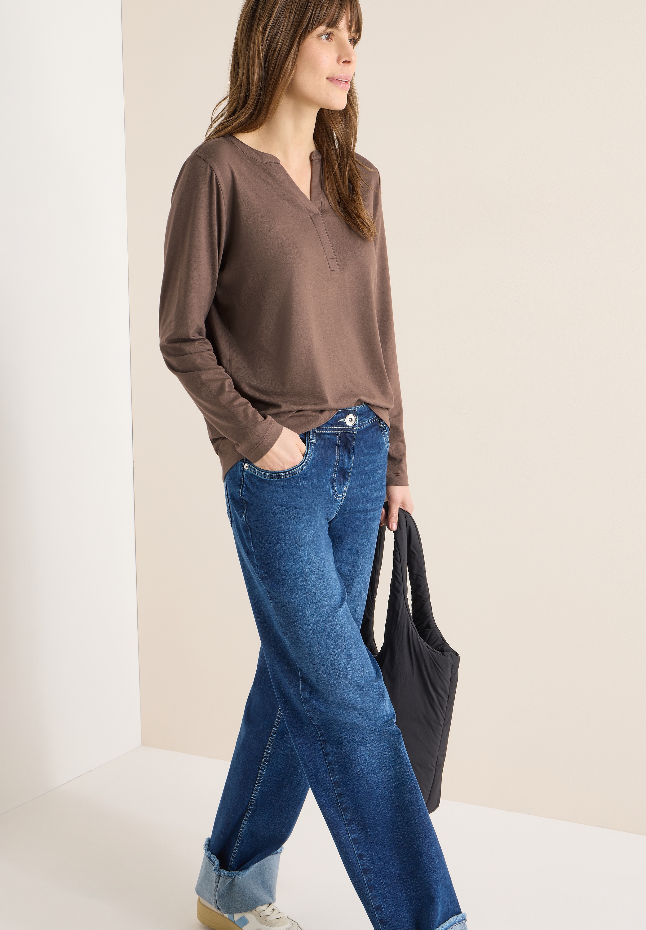 Cecil Langarmshirt im Tunika-Style