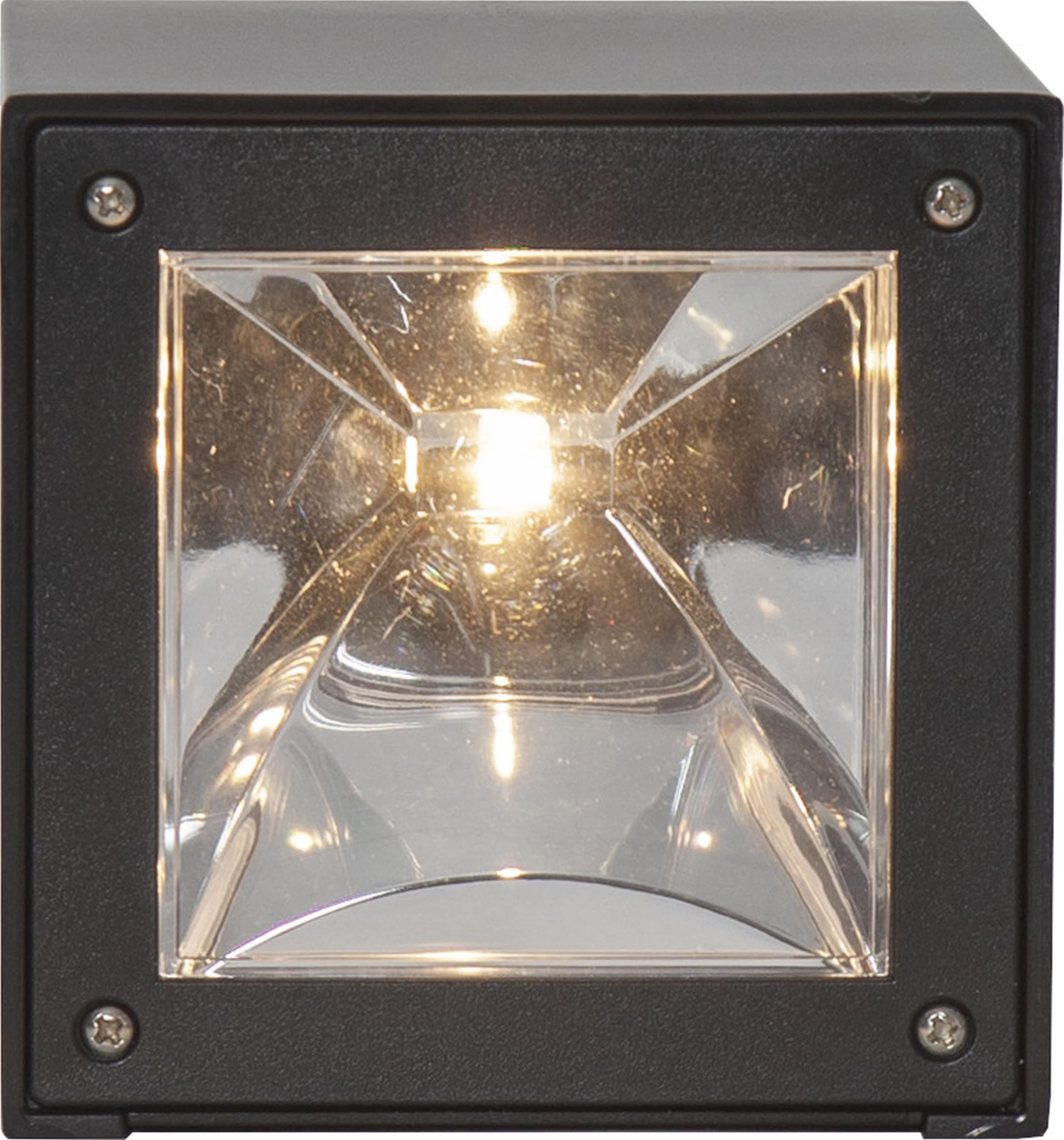 Parforce Traditional Hunting LED Solarleuchte »Solar-Wandleuchte Wandy Cube« LED-Board 1 Stk. Warmweiß Dämmerungssensor, schwarzes Design