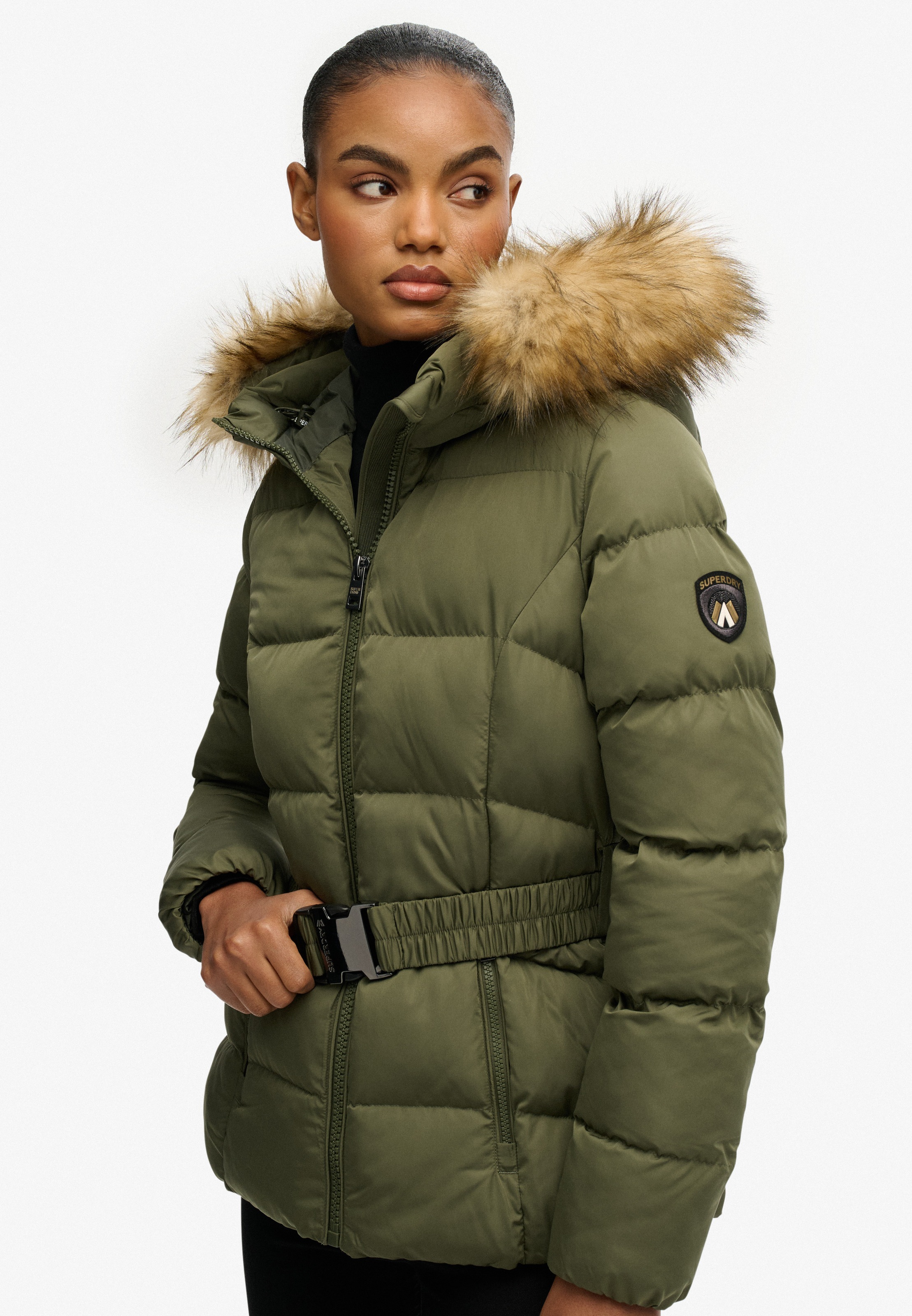 Thumbnail - Superdry Steppjacke "FUJI BELTED PUFFER" mit Kapuze