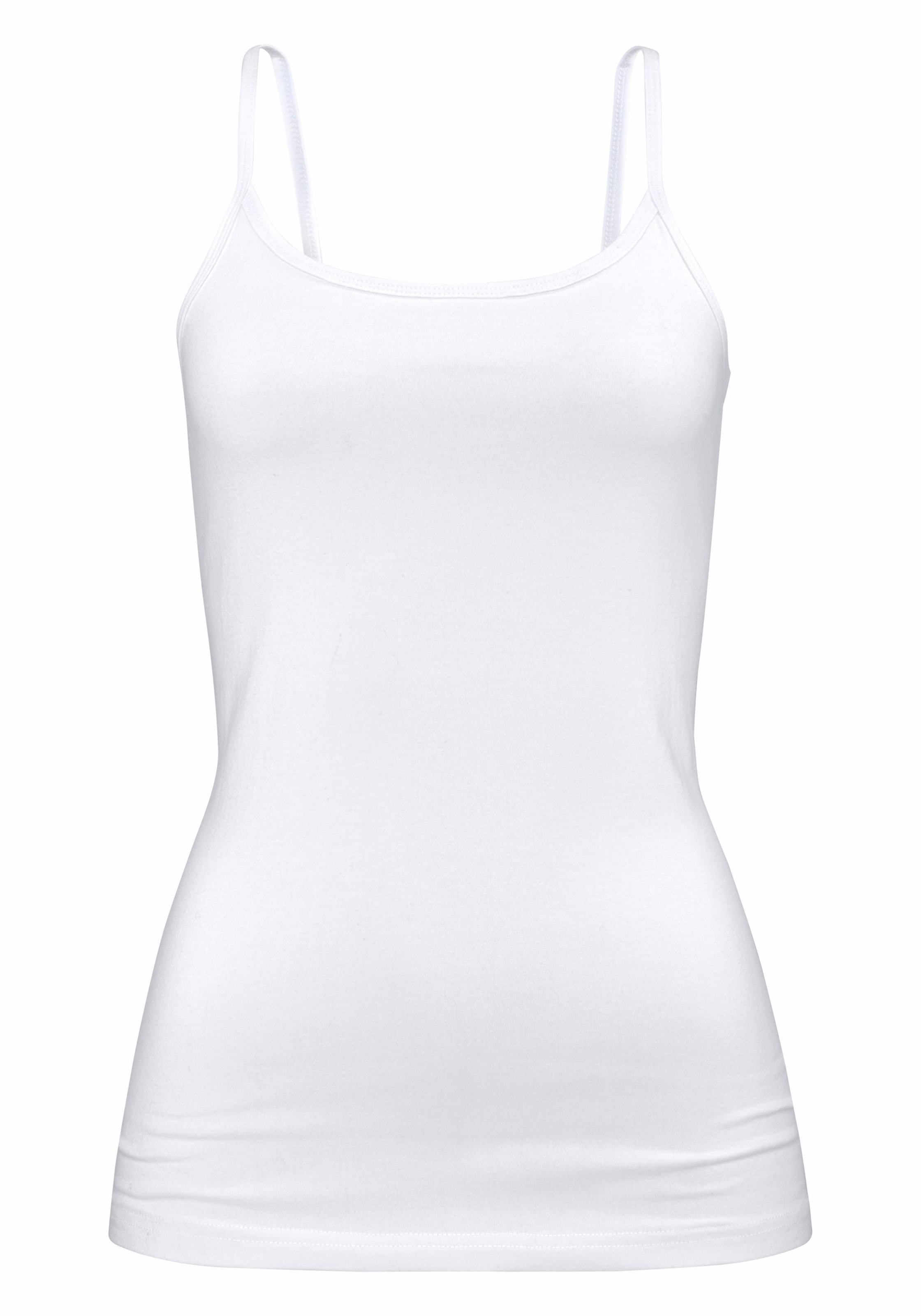H.I.S Unterziehshirt elastischer BAUR Baumwoll-Qualität, ▷ für (2er-Pack), aus Unterhemd, | Spaghettiträger-Top,