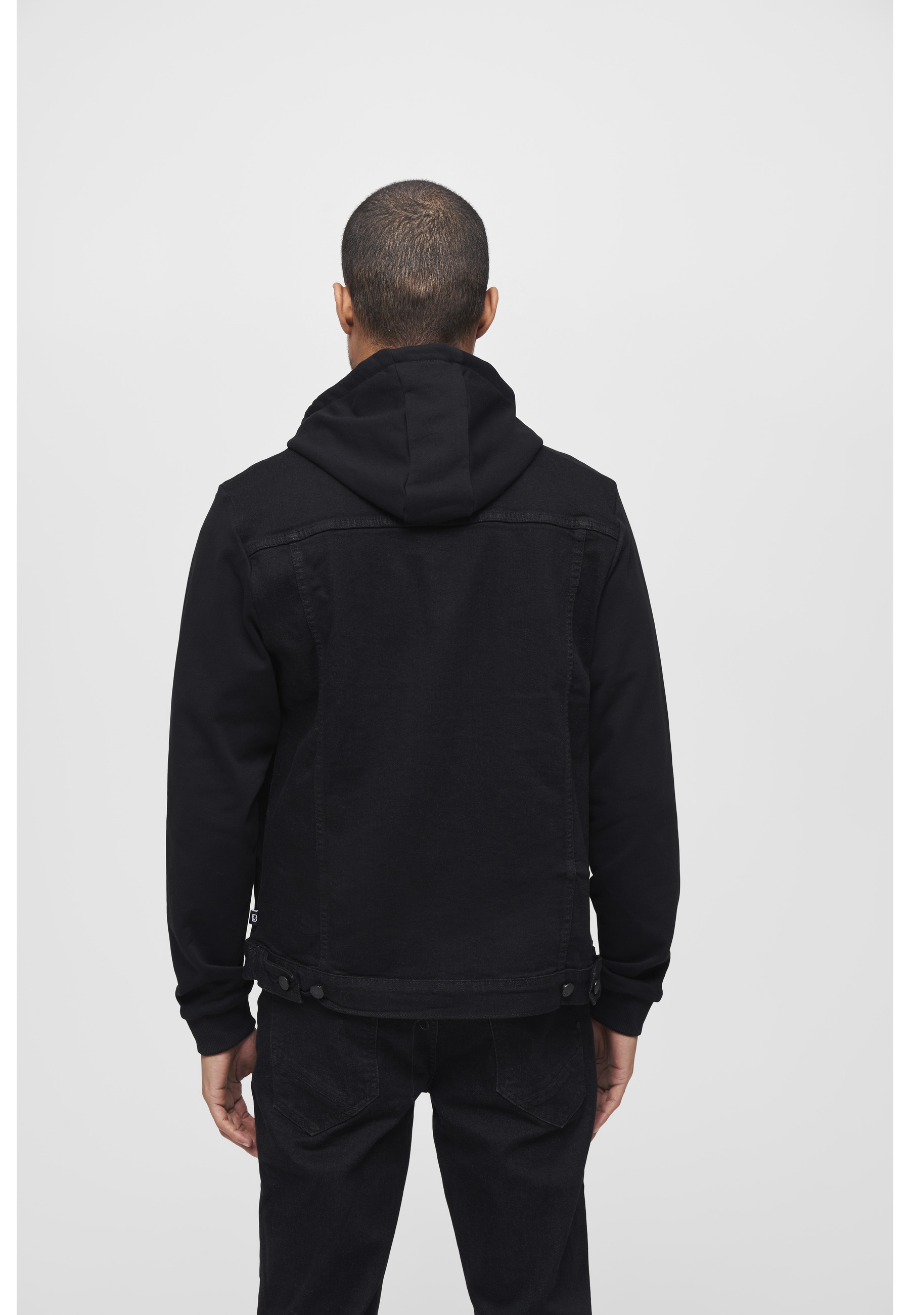 Brandit Anorak »Brandit Herren Cradock Denim Sweat Jacket« 1 Stk. tlg. mit Kapuze