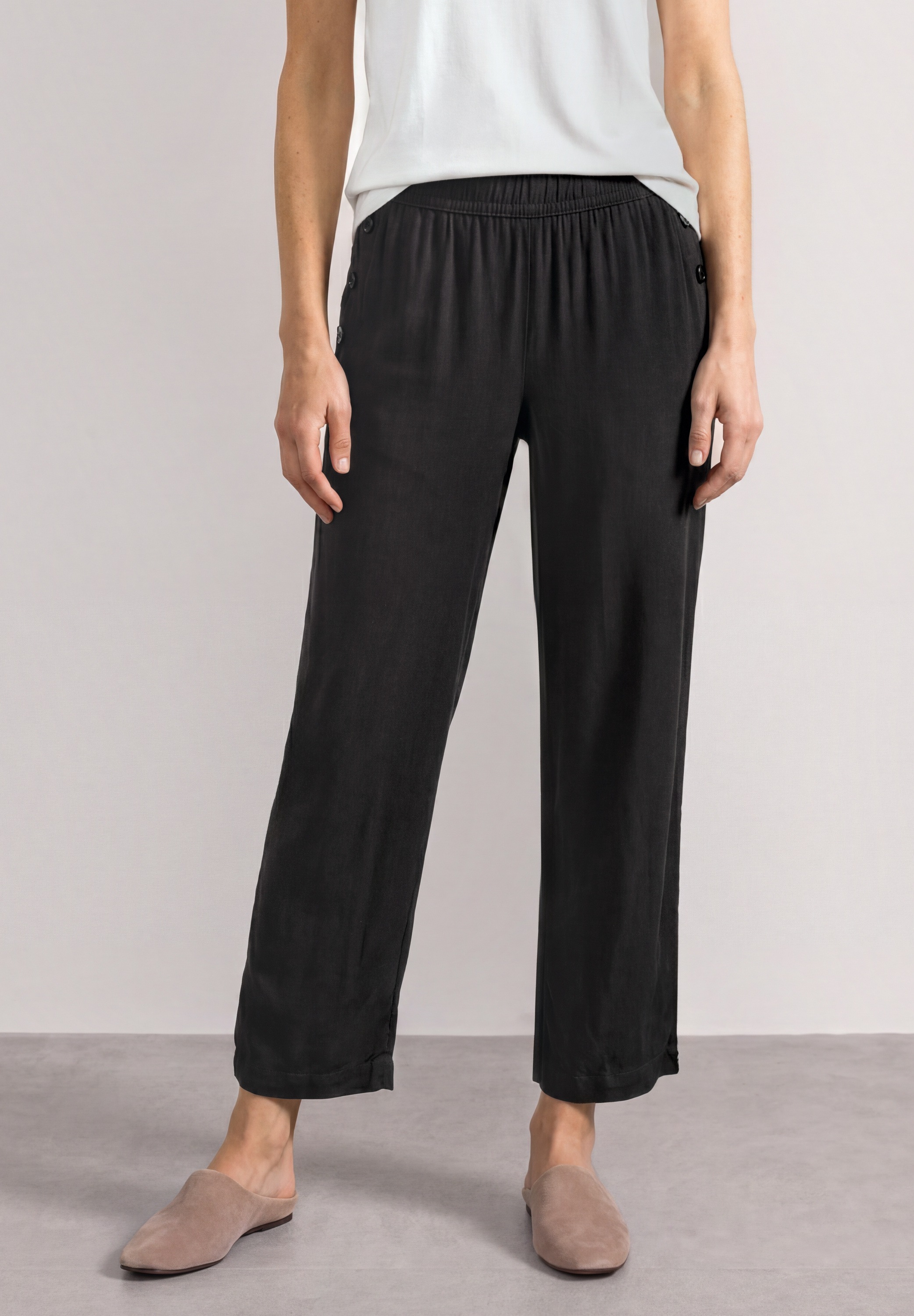 STREET ONE Stoffhose mit Wide Legs