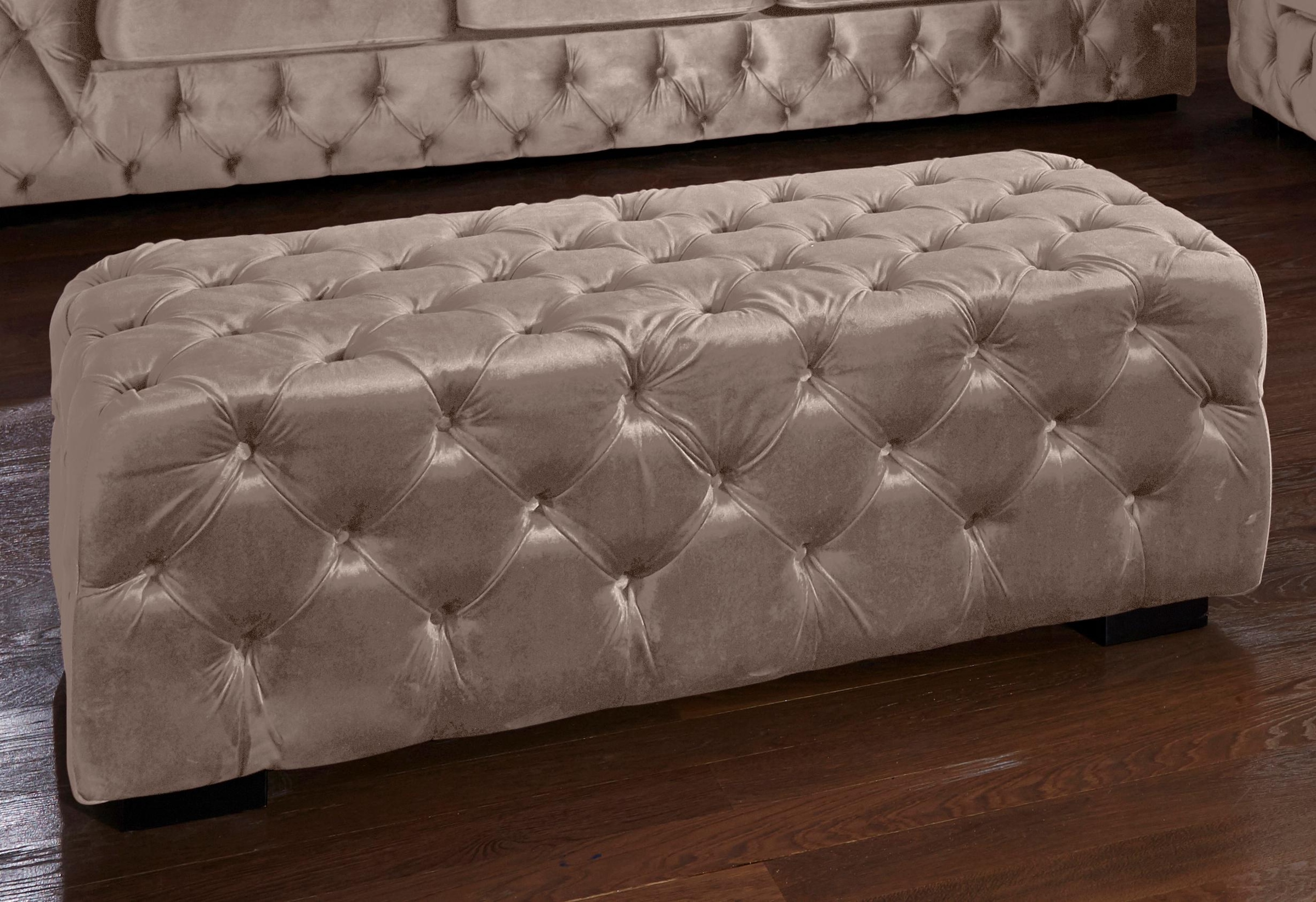 Home affaire Polsterhocker "Kalina", mit klassischer Chesterfield-Knopfheft günstig online kaufen