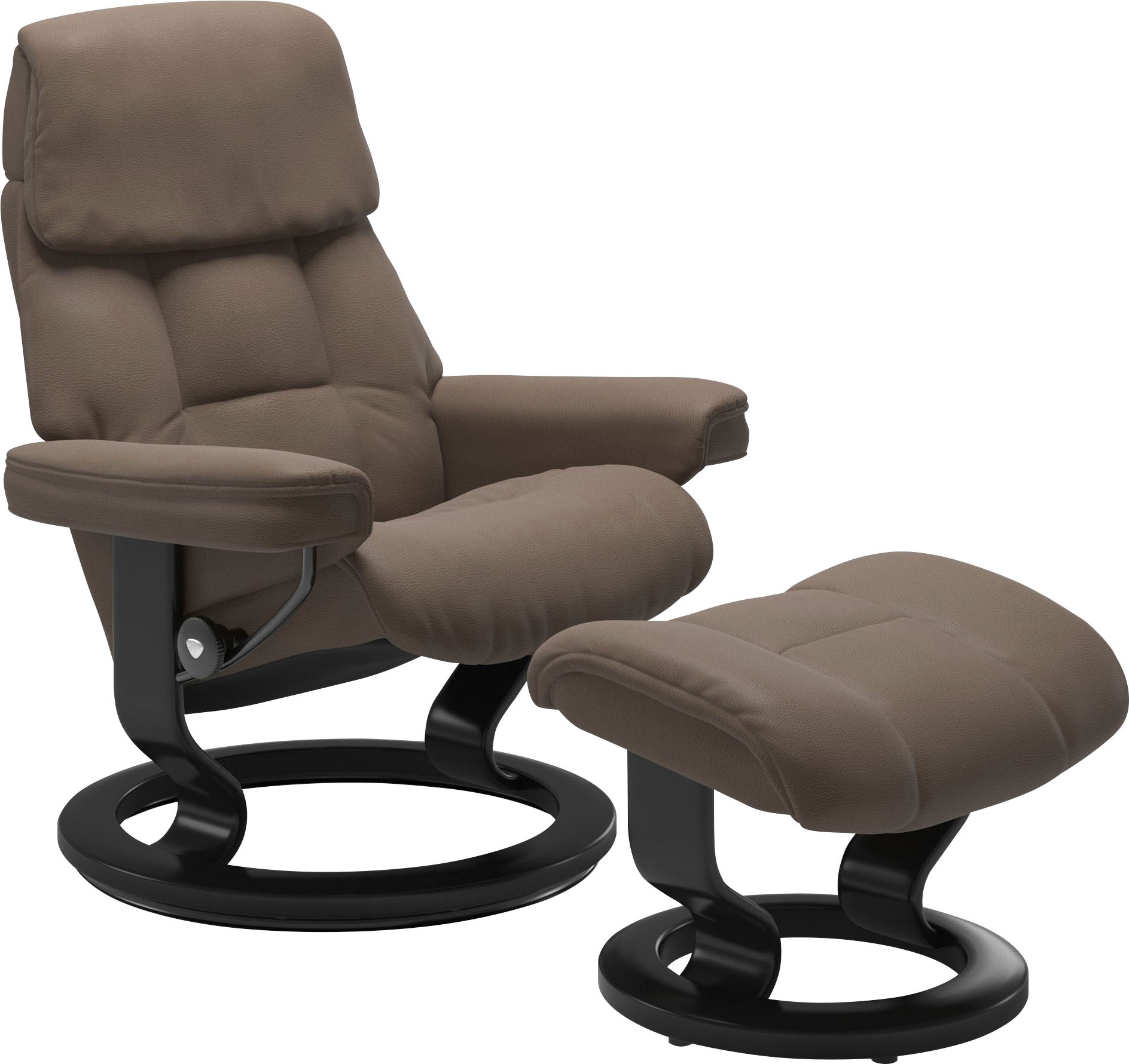 Relaxsessel STRESSLESS "Ruby", braun (mole batick), B:79cm H:98cm T:76cm, Leder BATICK: BATICK ist ein leicht korrigiertes, durchgefärbtes und genarbtes Möbelleder, bei dem die meisten Unebenheiten und Spuren in der Regel entfernt wurden.;Leder PALOMA: PA 8