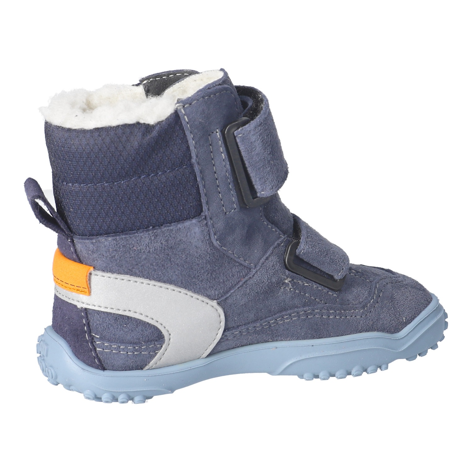 qnuffs Barfußschuh »TANNE«  Klettboots, Winterboots mit praktischem Namensschild an der Ferse