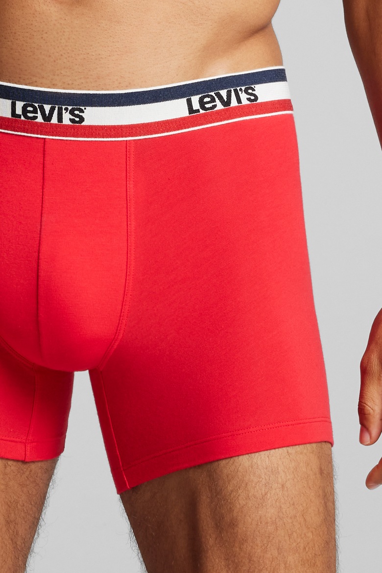 Levi's® Boxershorts »LEVIS MEN SPW LOGO BOXER BRIEF ORG  2P« Packung, 2er Pack,  mit breitem Logobund