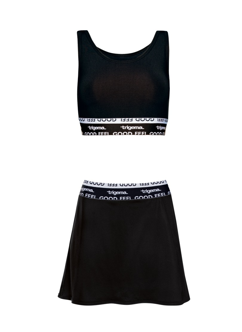 Trigema Sweater »TRIGEMA Sport-Set aus Sport-Bustier und Skort«