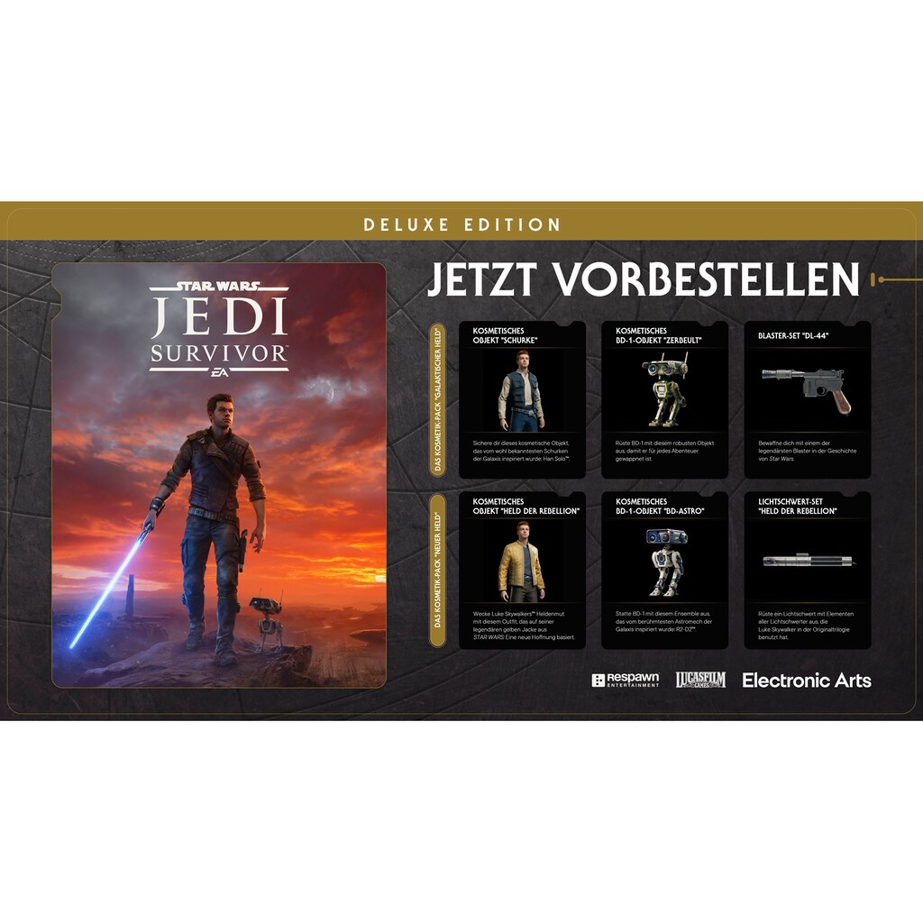 Electronic Arts Spielesoftware »Star Wars: Jedi Survivor Deluxe Edition«, PlayStation 5