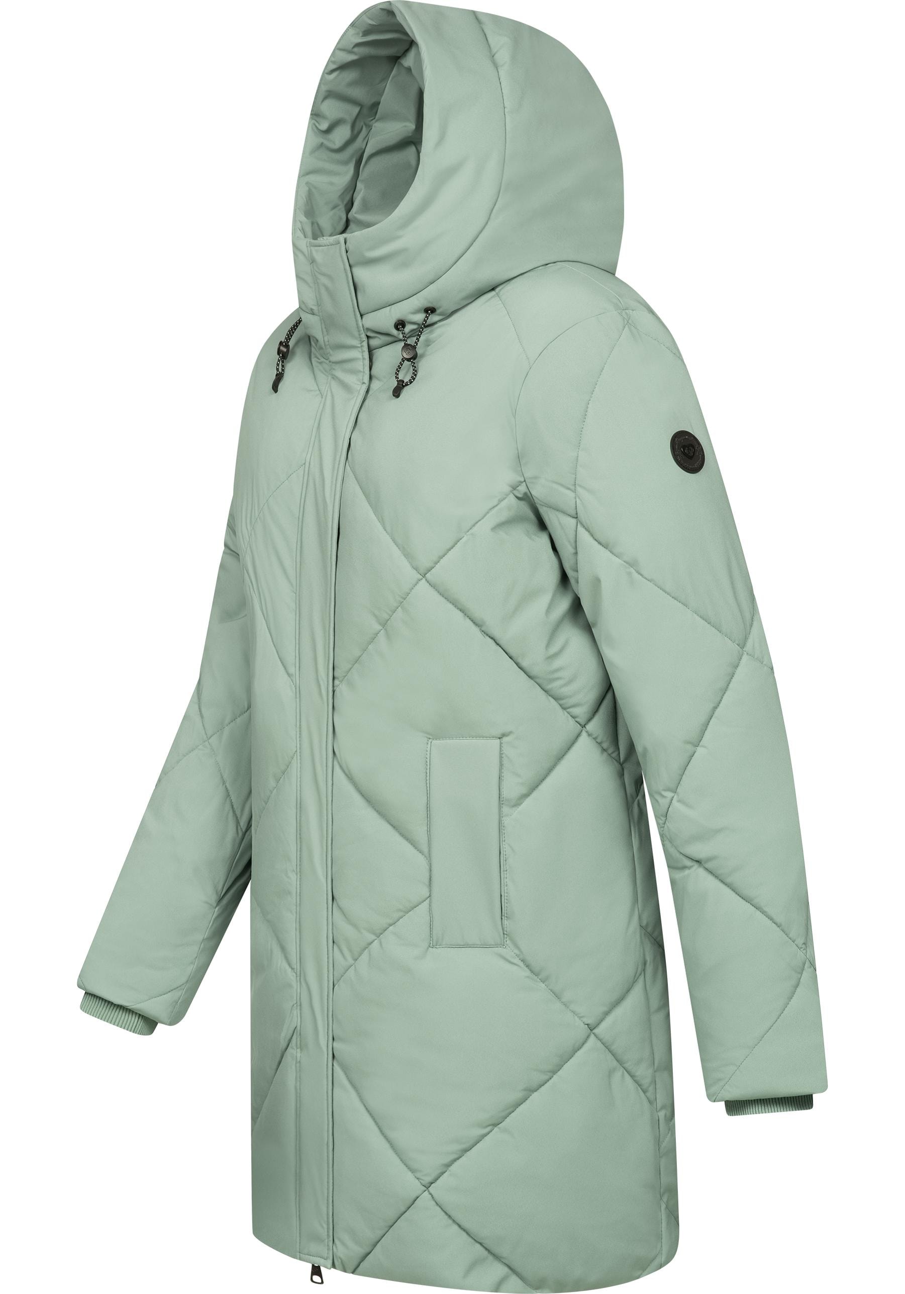Ragwear Steppmantel »Diamanta«, Wasserdichter Damen Kurzmantel mit Kapuze