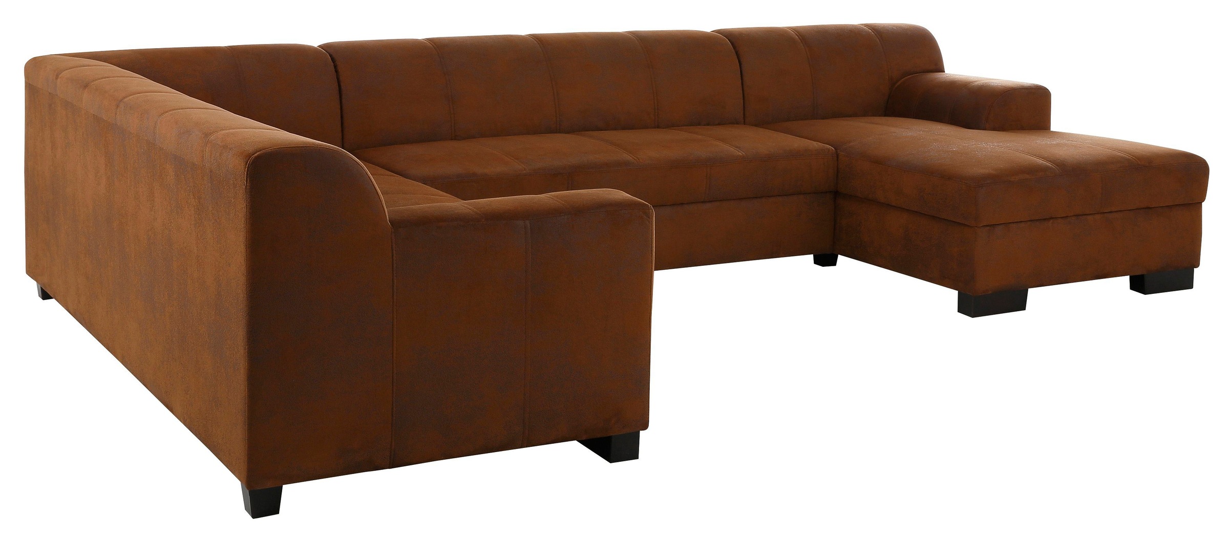 Thumbnail - Home affaire Wohnlandschaft "Falk klare Linien, zeitlos und komfortabel, U-Form" mit Federkern und wahlweise mit Bettfun...