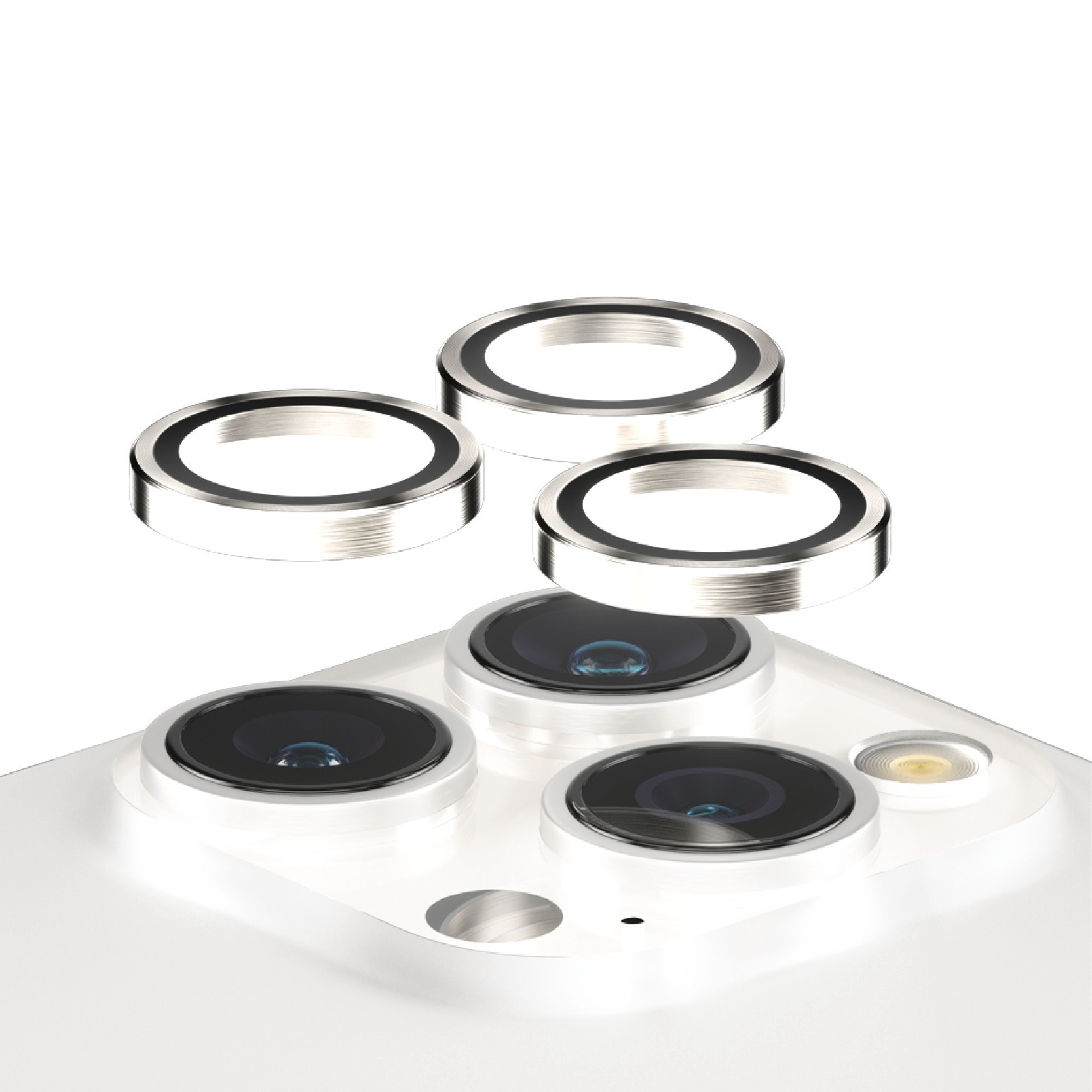 PanzerGlass Kameraschutzglas »Hoops Camera Protector Metal«, für Apple iPhone 15 Pro-Apple iPhone 15 Pro Max