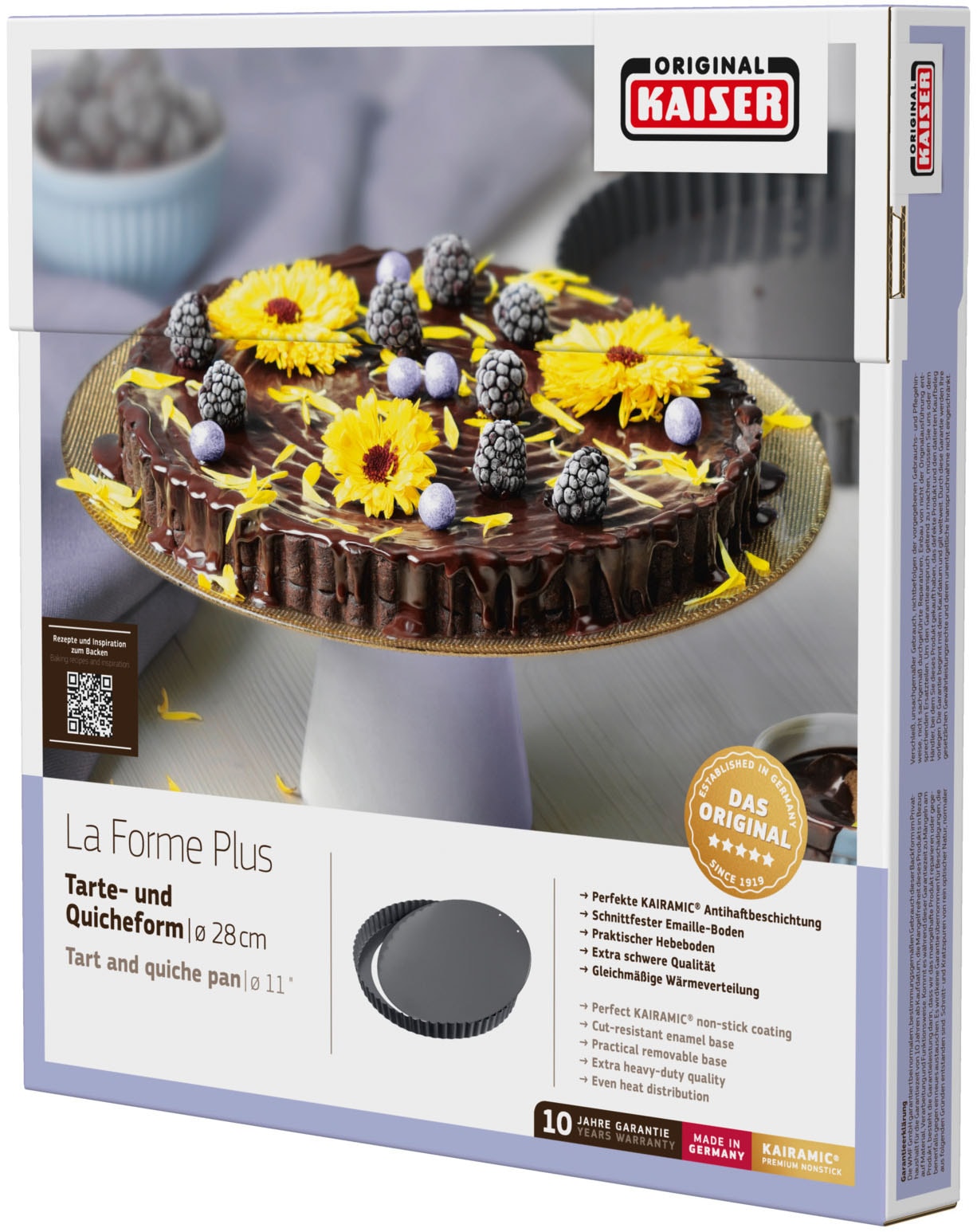 Kaiser Backformen Quicheform »La Forme Plus« Antihaftbeschichtet, backofenfest, Made in Germany