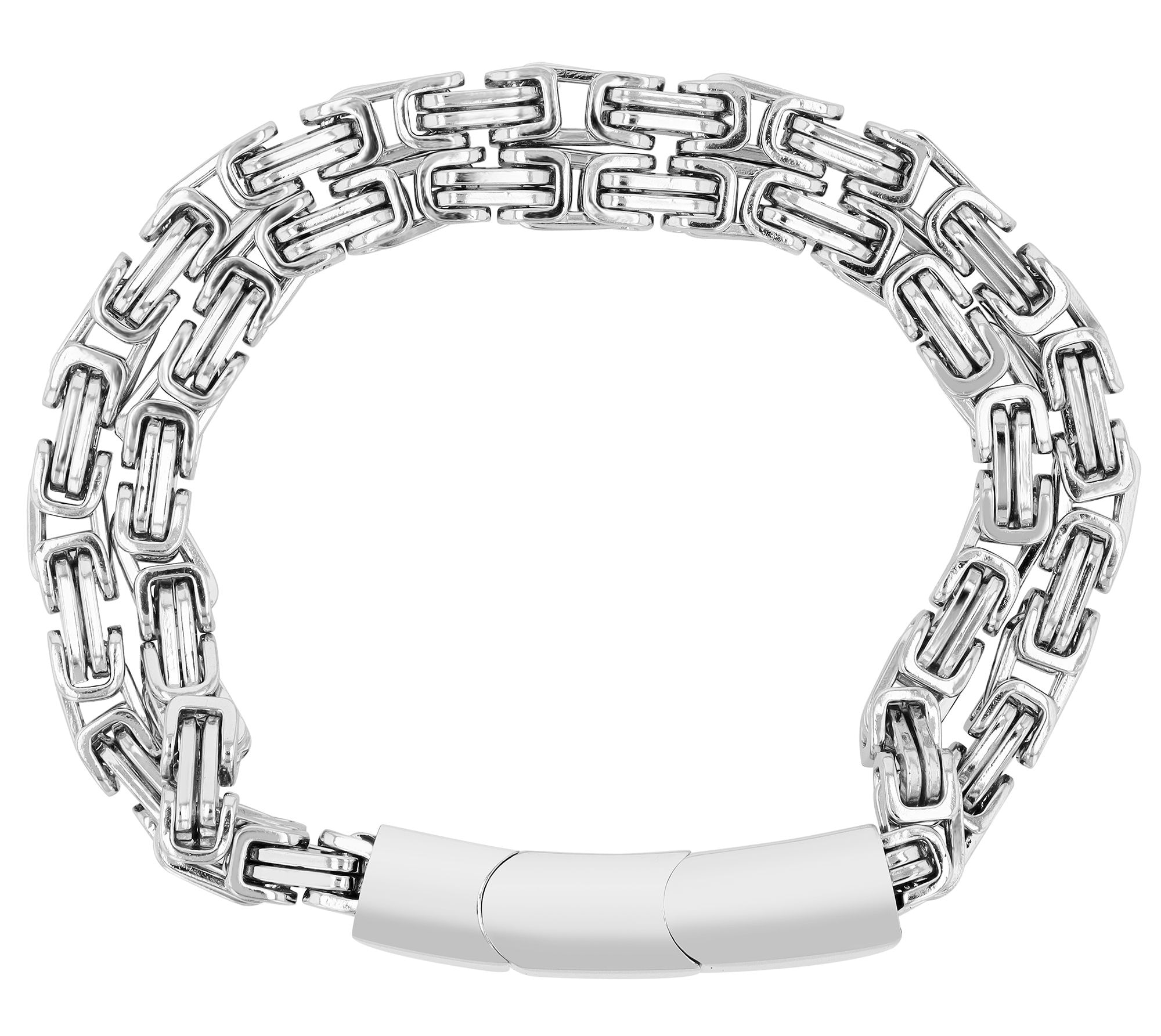 ADELIA ́S Herren Armband "Armband aus Edelstahl 19 cm", 19cm, Edelstahlsilber, Edelstahl, Armbänder, Schöne Geschenkidee zum Muttertag