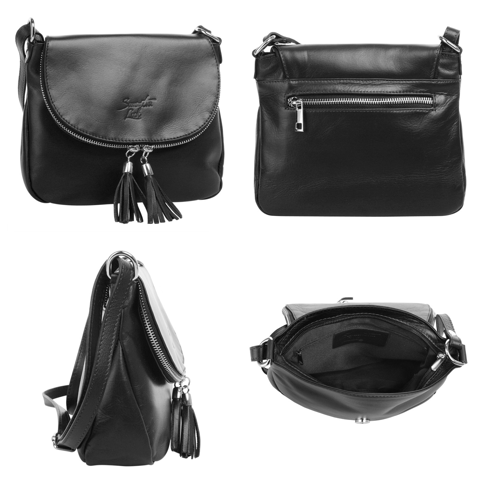 Samantha Look Umhängetasche echt Leder, Made in Italy günstig online kaufen