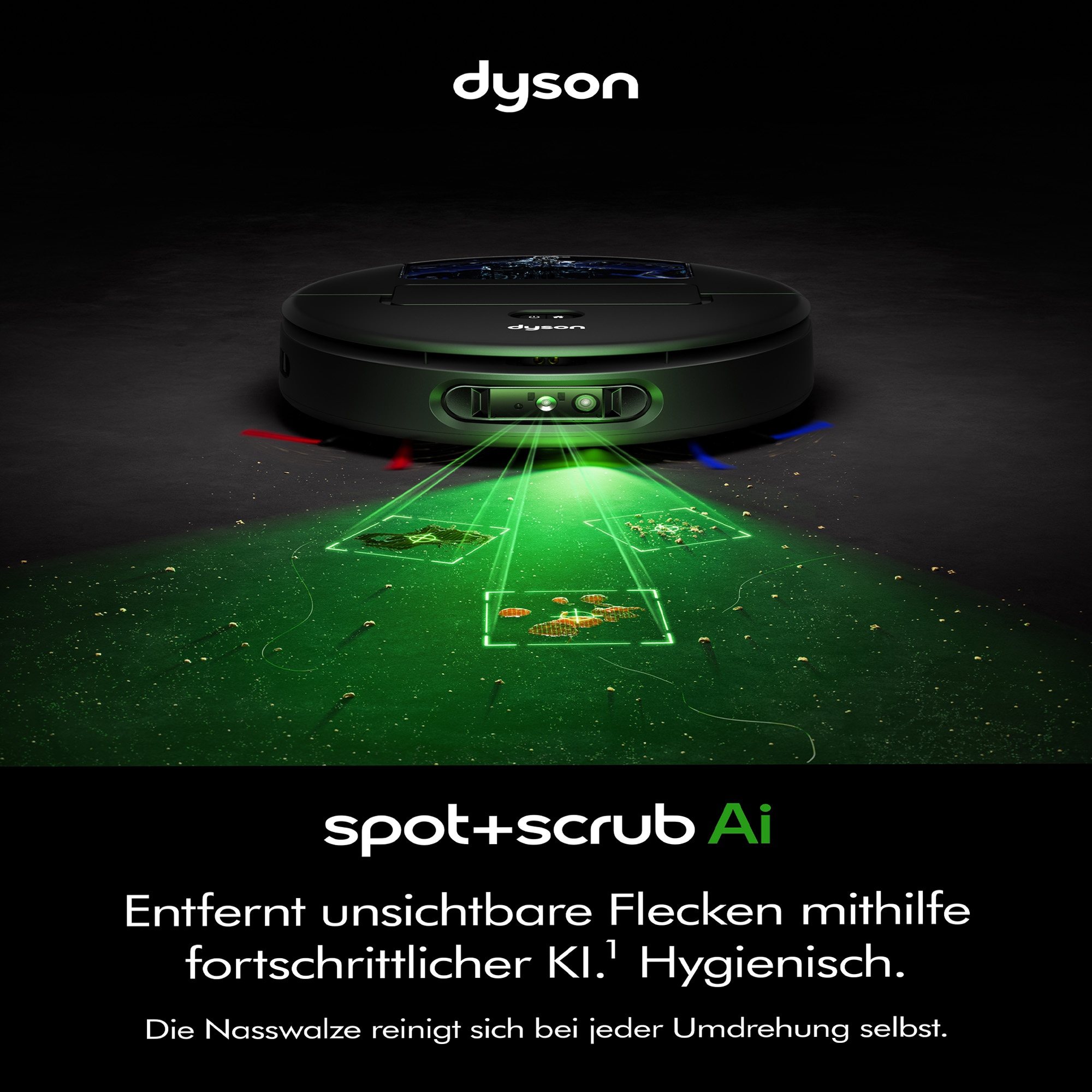 DYSON Saugroboter »spot+scrub Ai« Beseitigt versteckte Flecken mithilfe fortschrittlicher KI