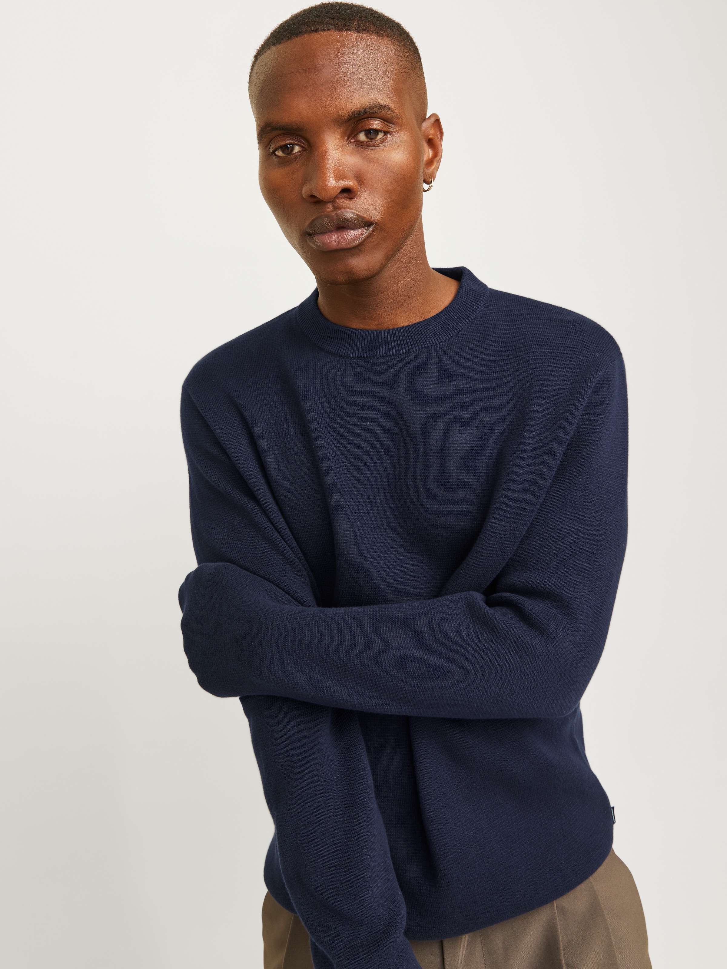 Jack & Jones Rundhalspullover "JPRBLAMARK MERINO KNIT CREW NECK LN" günstig online kaufen