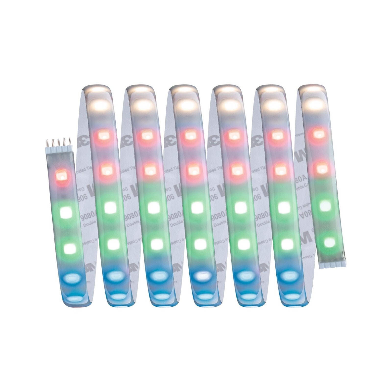 PAULMANN LED-Streifen "MaxLED 500 Stripe 2,5m IP44 Cover 3000K 30W 24V Silber Kunststoff", Flammen 1 Stk., silber, Küche, Lichterketten