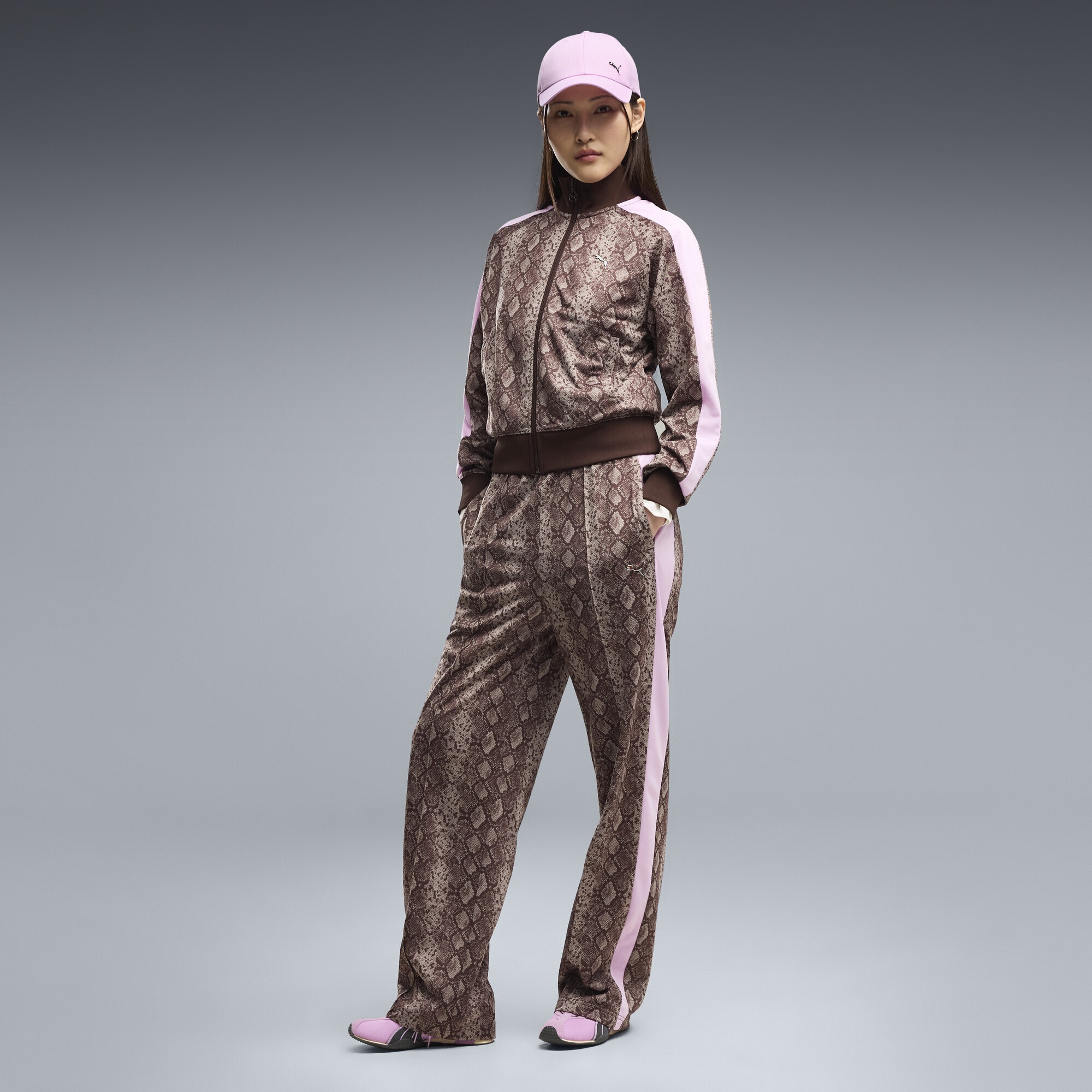 PUMA Sporthose »T7 Snake Print Straight Hose Damen«